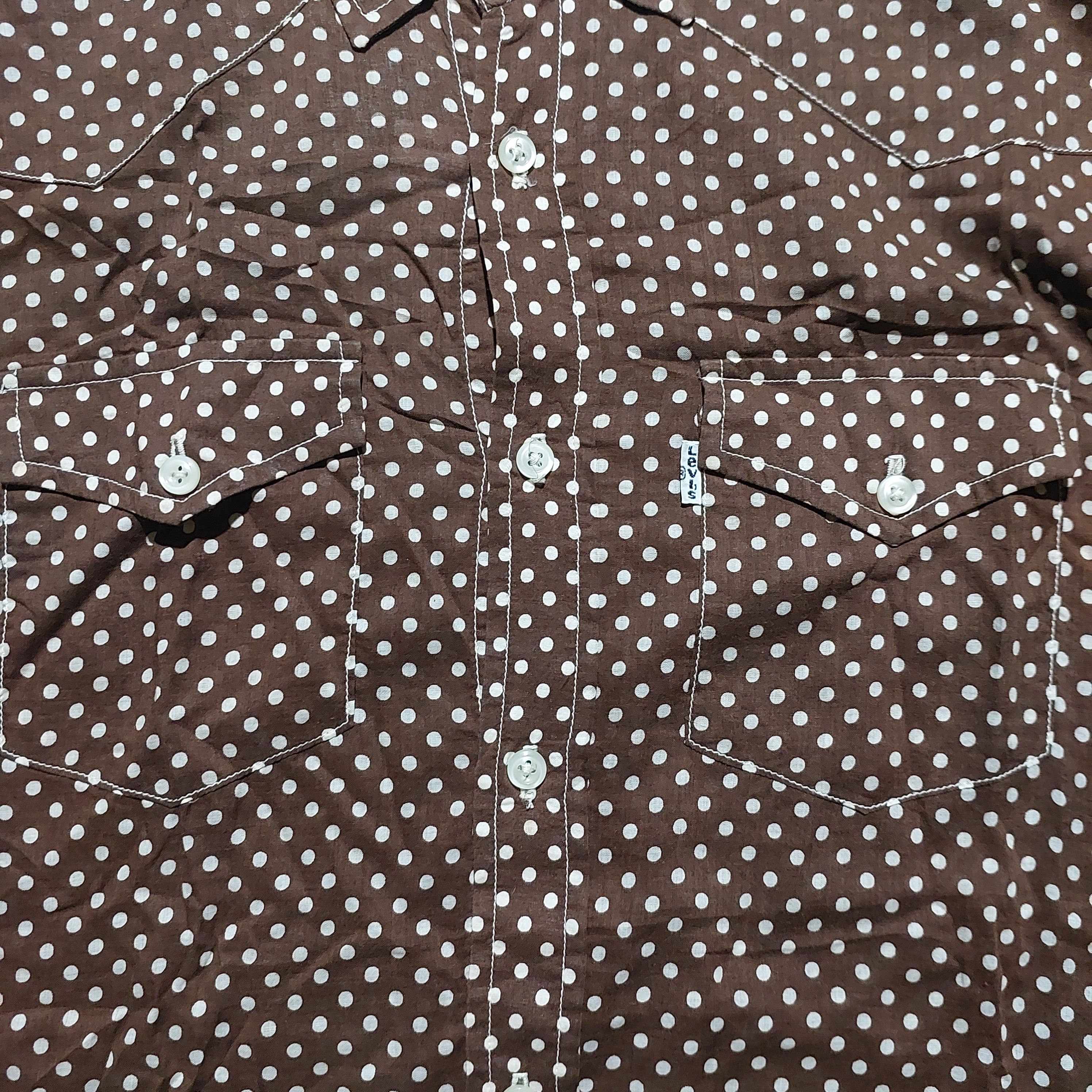 Levi's × Supreme Levi's x supreme western polka brown shirt Size US M / EU 48-50 / 2 - 7 Thumbnail