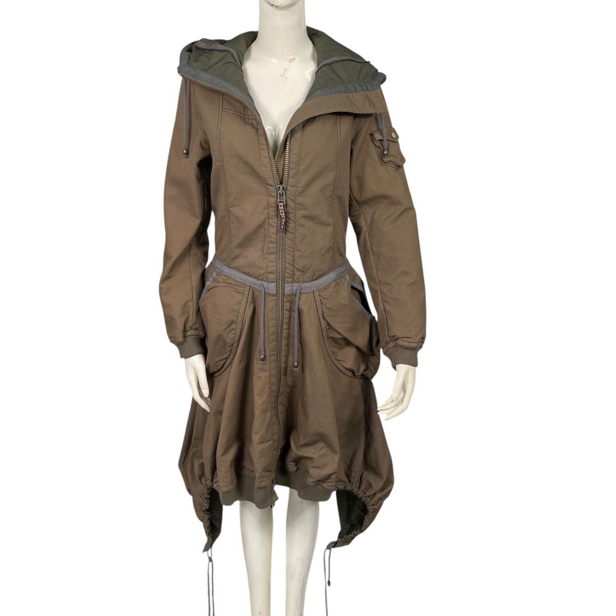 Marithe + Francois Girbaud Marithe Francoise Girbaud Parachute Bondage Hooded Parka Size S / US 4 / IT 40 - 12 Thumbnail