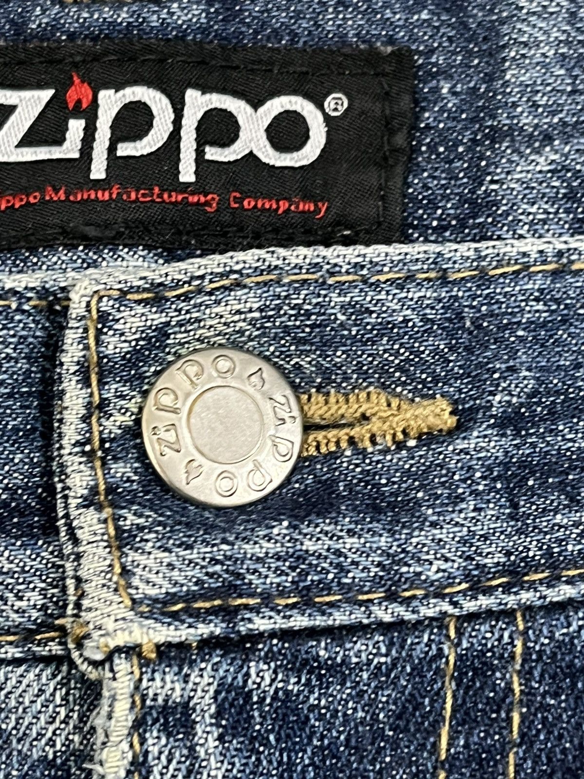 Zippo Vintage Zippo Baggy Distressed Denim Size US 33 - 9 Thumbnail