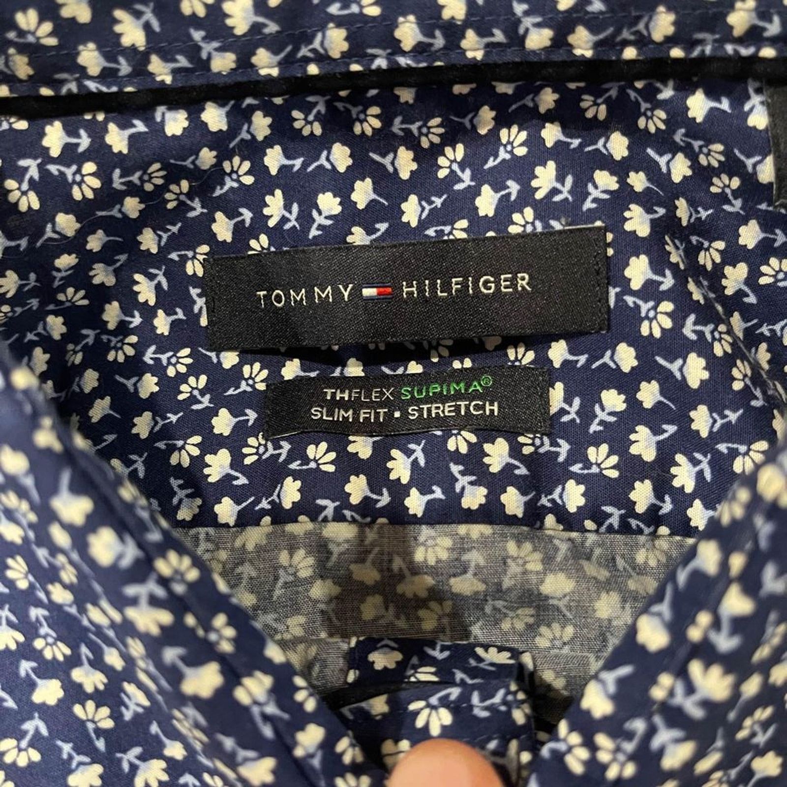 Tommy Hilfiger Tommy Hilfiger Shirt Mens 16-34/35 Floral THFlex StretchSlim Size US M / EU 48-50 / 2 - 4 Thumbnail