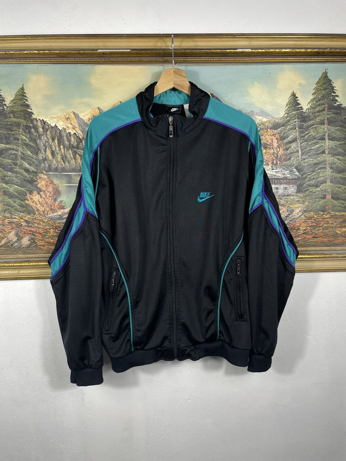 Nike × Vintage Nike 90s y2k hoodie crewneck oversize boxy skate hiphop Size US M / EU 48-50 / 2 - 1 Thumbnail