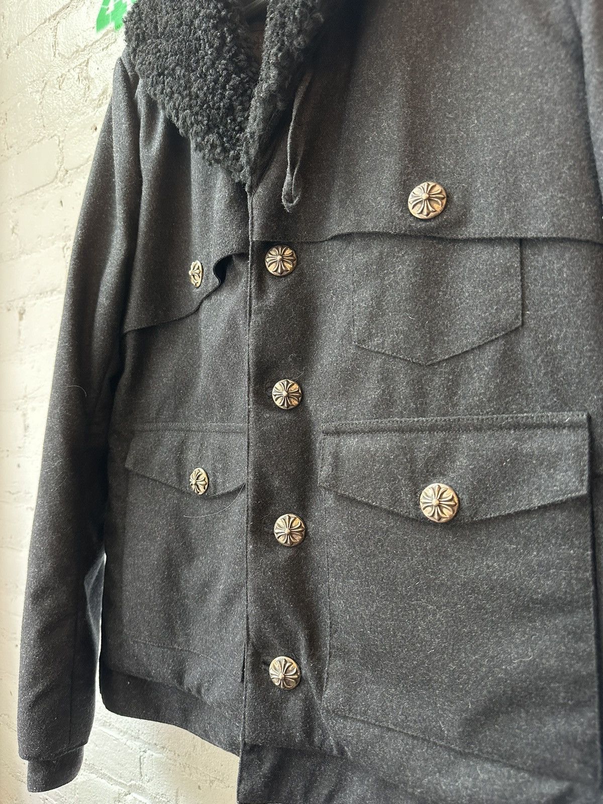 Chrome Hearts CHROME HEARTS SHEARLING BOMBER Size US M / EU 48-50 / 2 - 3 Thumbnail