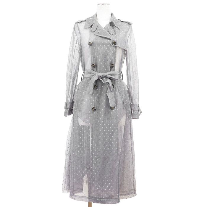 Other Other Red Valentino Lace Embroidery Trench Coat Plastic / Synthetic Outerwear DUTY FREE for USA Size ONE SIZE - 1 Thumbnail