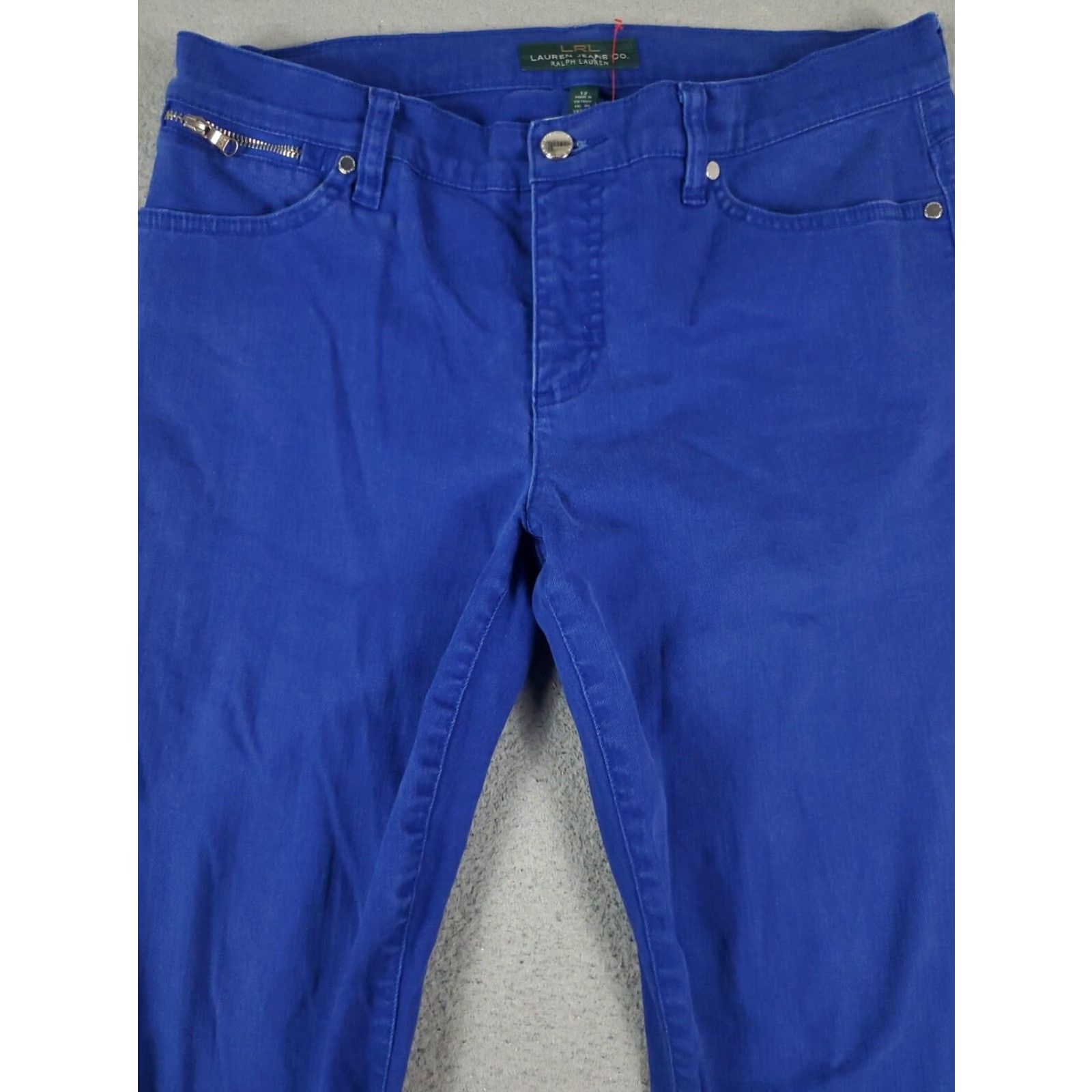Ralph Lauren Ralph Lauren Womens Flat Front Jeans 12 Extra Large 33x25.5 Blue Pants Size 34" / US 12 / IT 48 - 2 Thumbnail