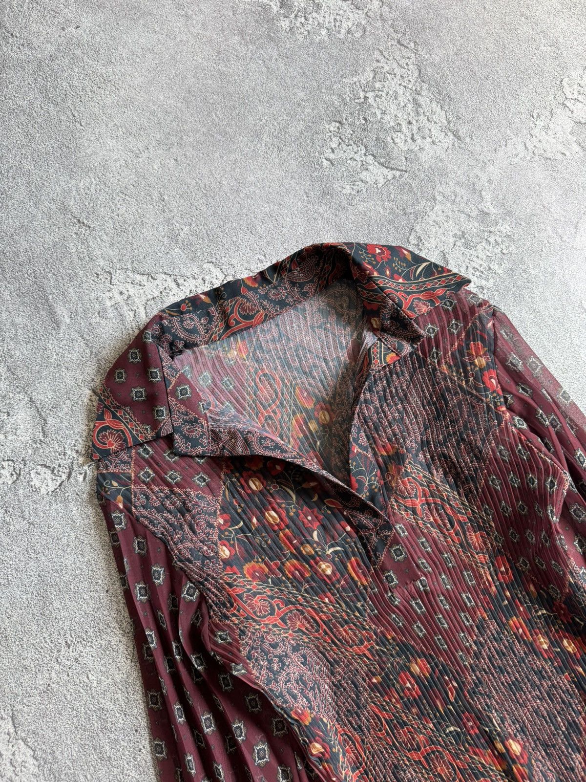 Designer Archive style pleats please issey miyake mesh blouse top Size ONE SIZE - 2 Thumbnail