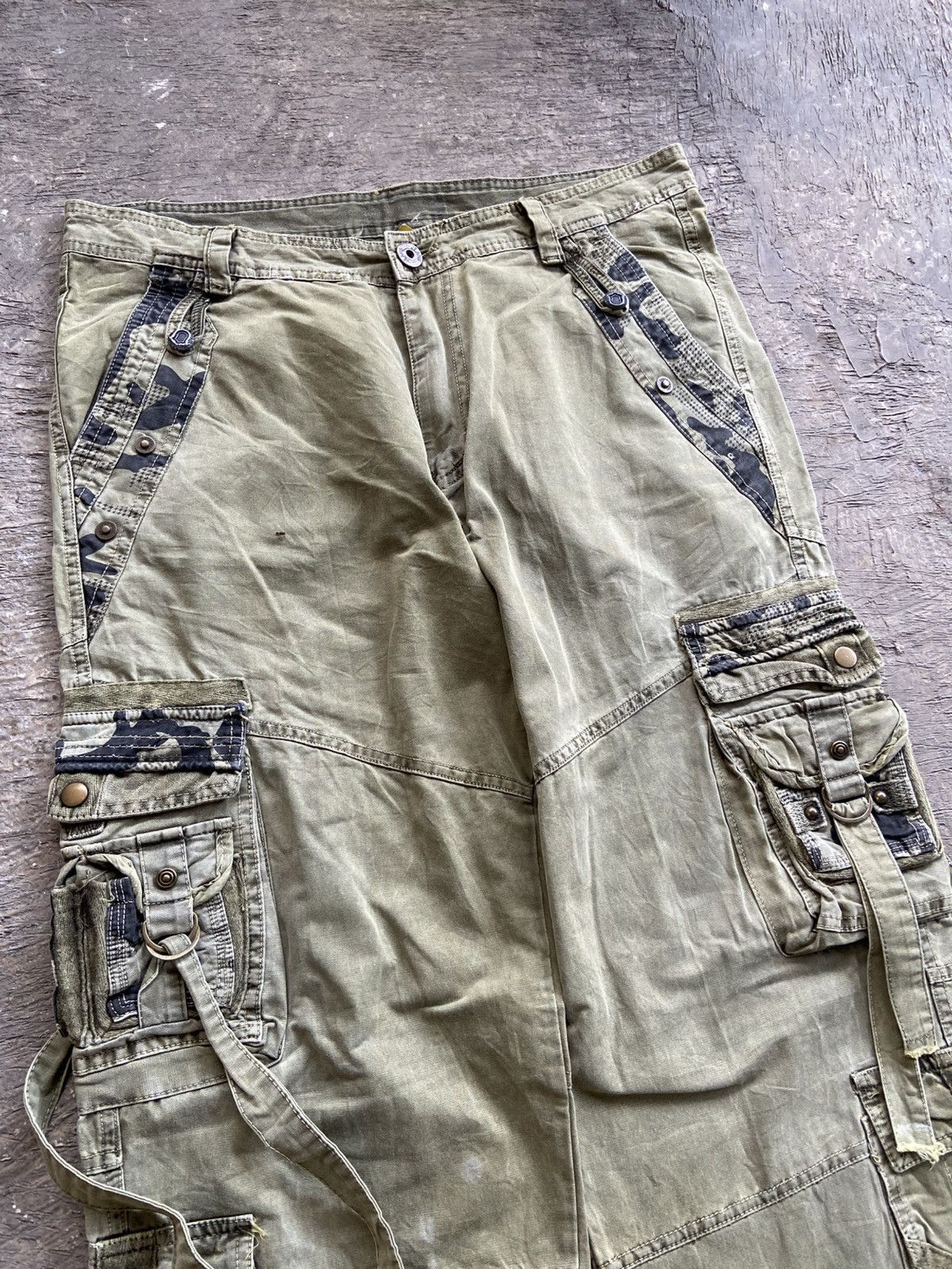 14th Addiction 2000s TBJ - Cyber Apocalypse Style Cargo Bondage Pants Size US 36 / EU 52 - 2 Thumbnail