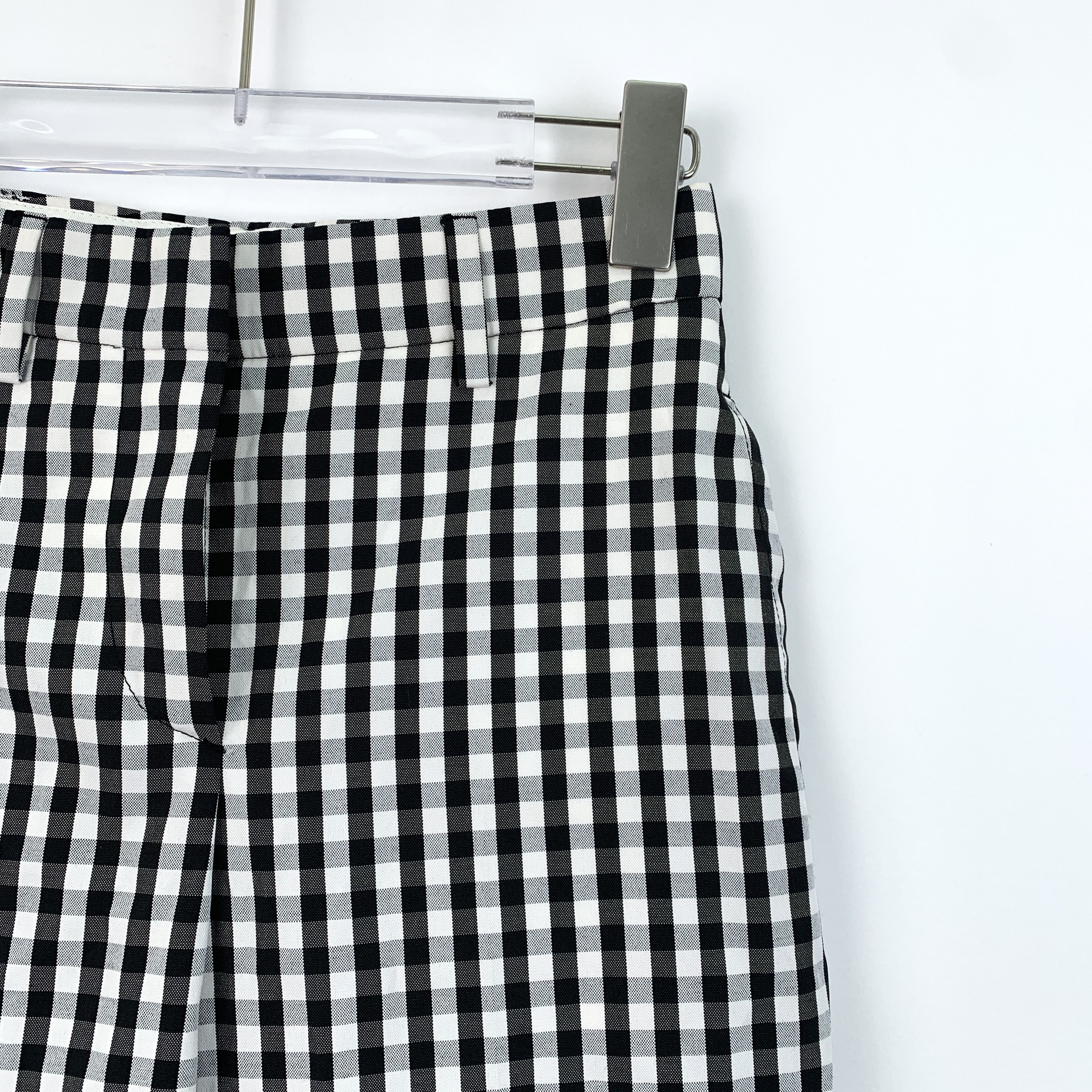 Burberry Burberry Womens Gingham Checkered High-Waisted Trousers Size 25" / US 0 / IT 36 - 3 Thumbnail