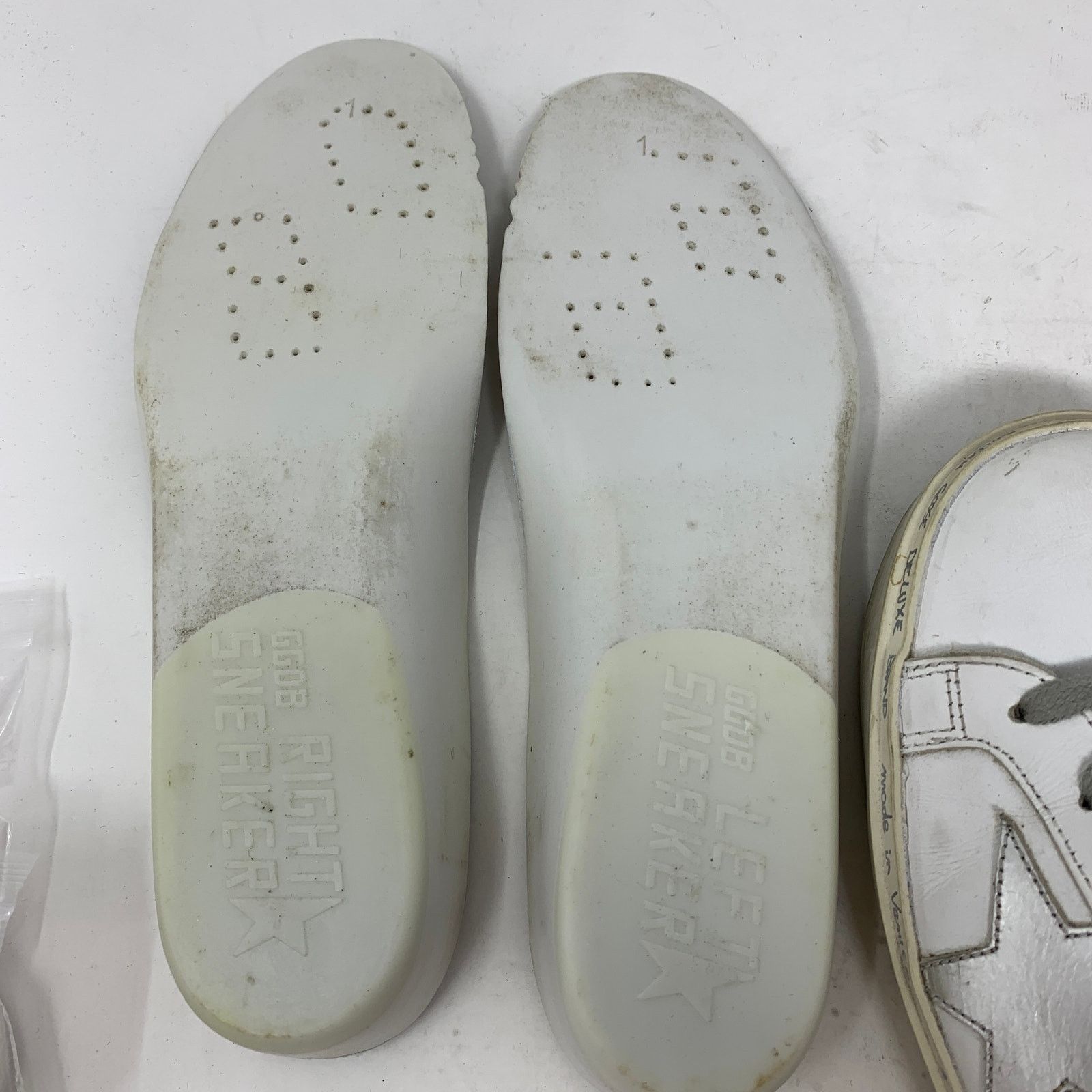 Golden Goose Golden Goose Hi Star Platform Sneakers 37 US 7 White Silver Size US 7 / IT 37 - 9 Thumbnail