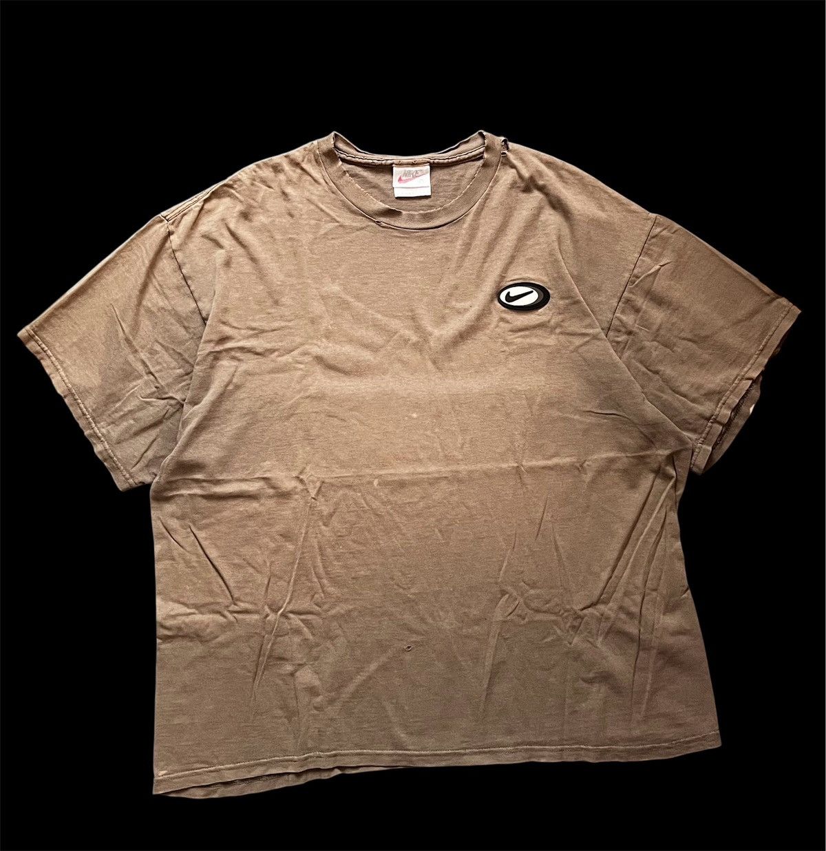 Vintage 🔥HOT DROPS🔥90s NIKE LOGO DISTRESSED TEE SHIRT Size US L / EU 52-54 / 3 - 1 Thumbnail
