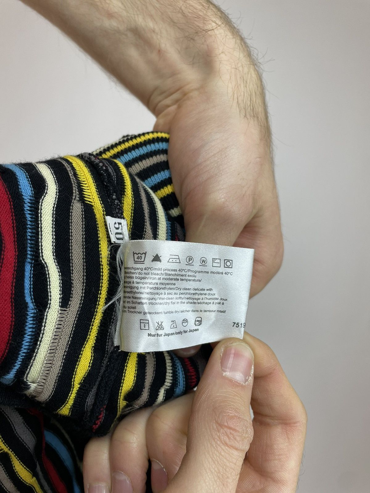 Carlo Colucci × Japanese Brand × Vintage CARLO COLUCCI Striped Multicolour Cardigan sweater coogi Size US M / EU 48-50 / 2 - 11 Thumbnail