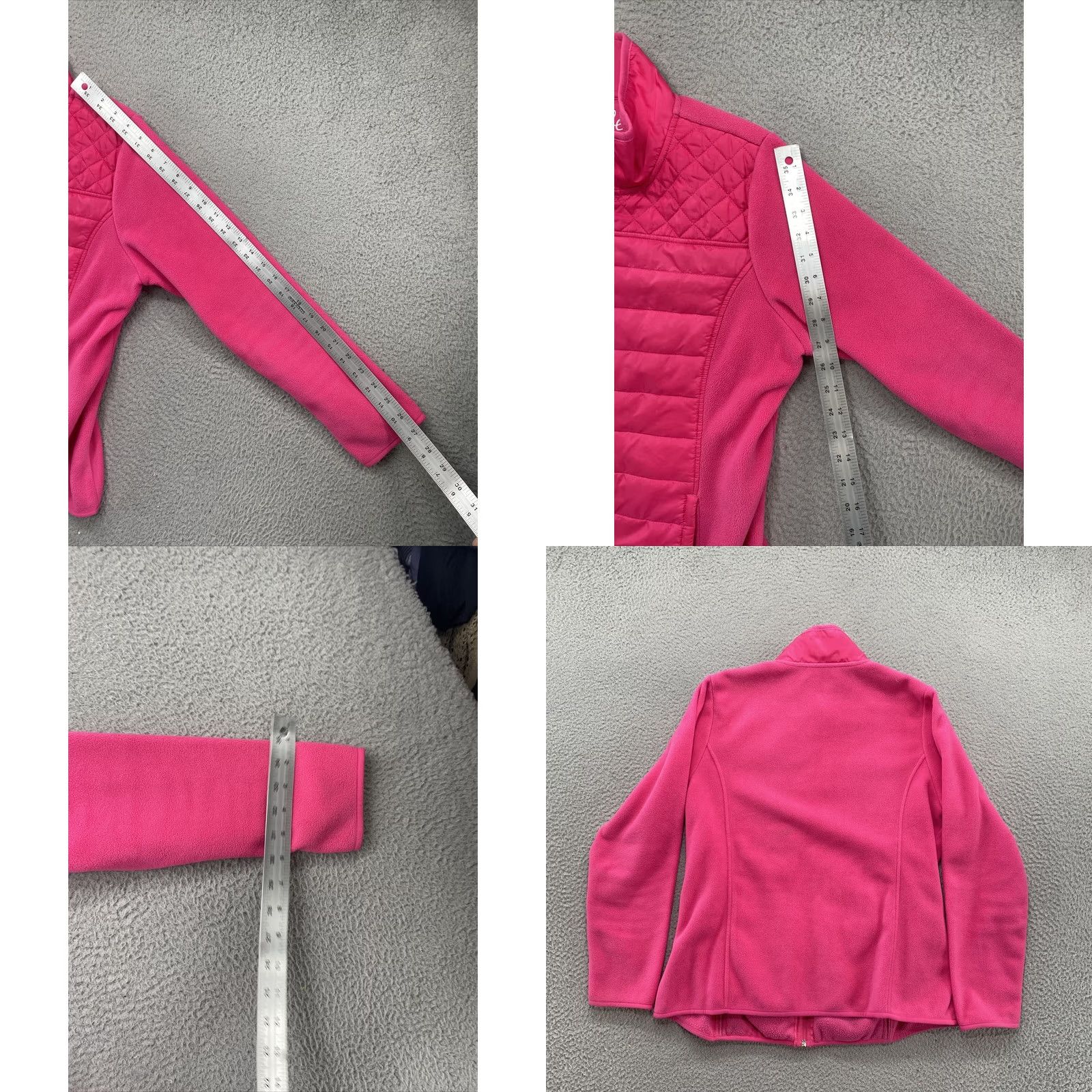 Alife Made for Life Women’s Pink Full Zip Fleece Jacket in Petite Size Large Size L / US 10 / IT 46 - 8 Thumbnail