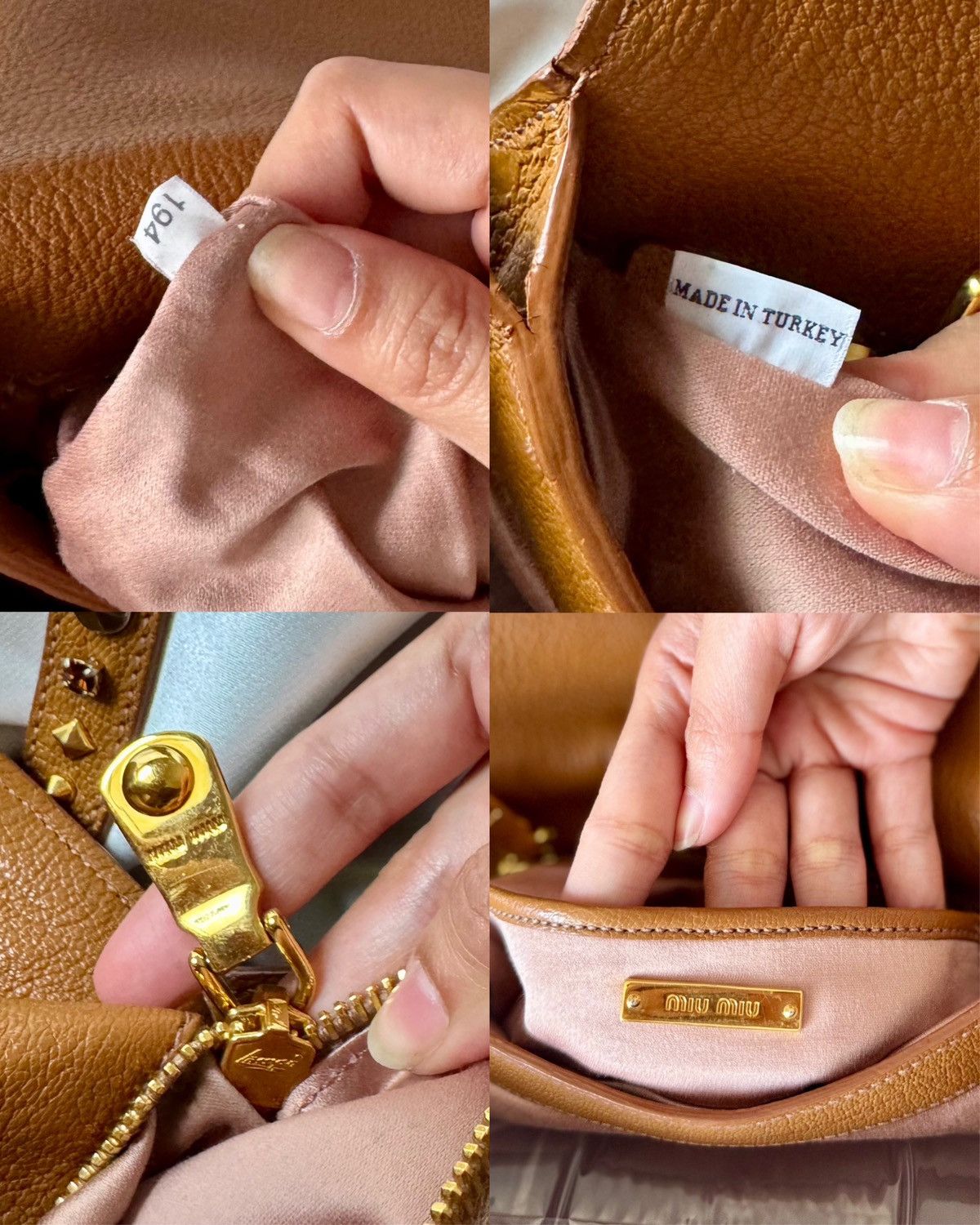 Miu Miu Authentic MIU MIU Madras Brown Crystals Crossbody Sling Bag Size ONE SIZE - 21 Thumbnail