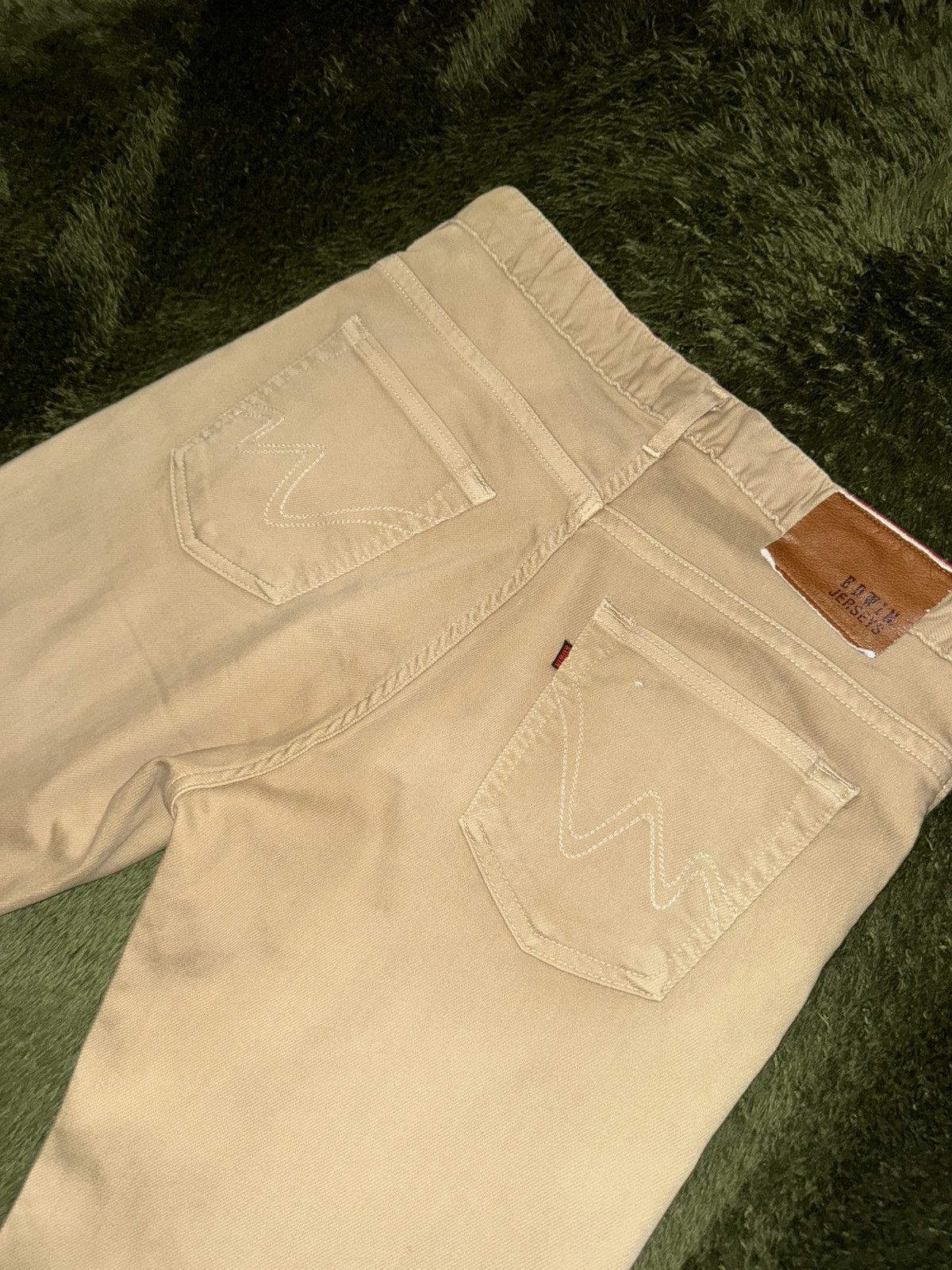 Edwin [L] EDWIN Made in Japan Relaxed Jersey Cotton Pants Beige Size US 34 / EU 50 - 9 Thumbnail