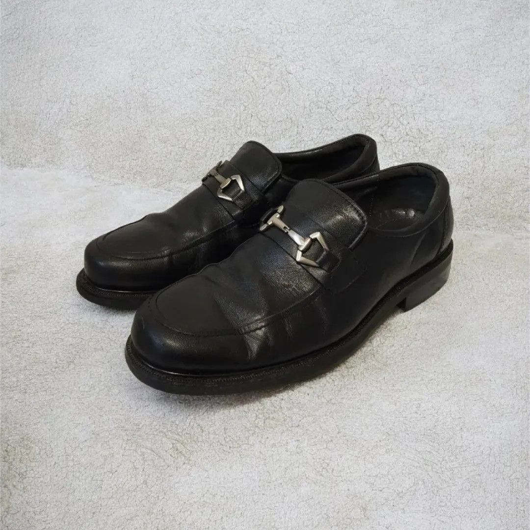 Genuine Leather Crocodile Men's Black Leather Loafers Size US 10 / EU 43 - 1 Thumbnail