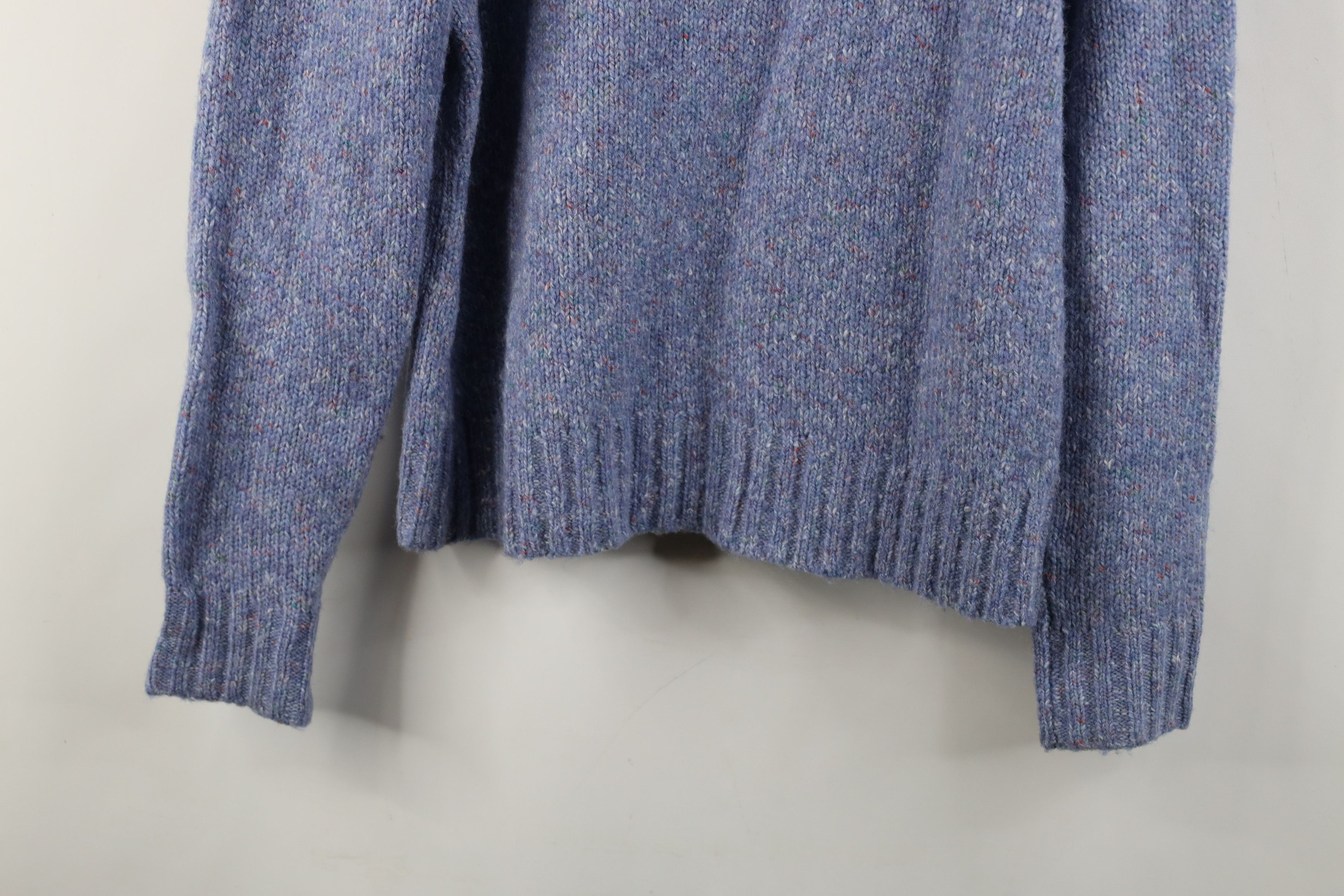 L.L. Bean Vintage LL Bean Fleck Wool Blend Knit Turtleneck Sweater Size M / US 6-8 / IT 42-44 - 9 Thumbnail