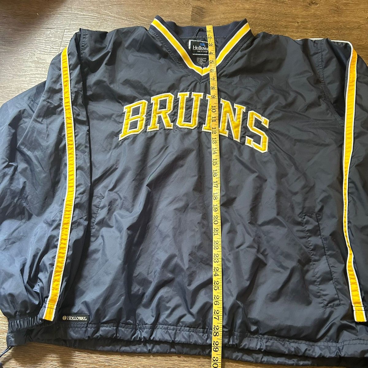Holloway × Vintage Vtg Bruins Pullover Jacket Size US XL / EU 56 / 4 - 2 Thumbnail