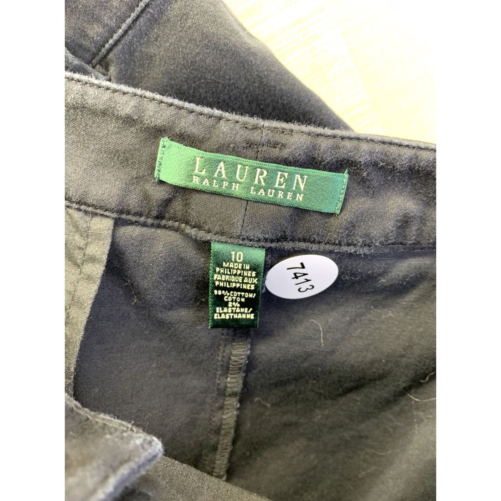 Ralph Lauren VINTAGE? LAUREN RALPH LAUREN Womens Black Stretch Straight Career Skirt Size 10-7413 Size 32" / US 10 / IT 46 - 6 Thumbnail