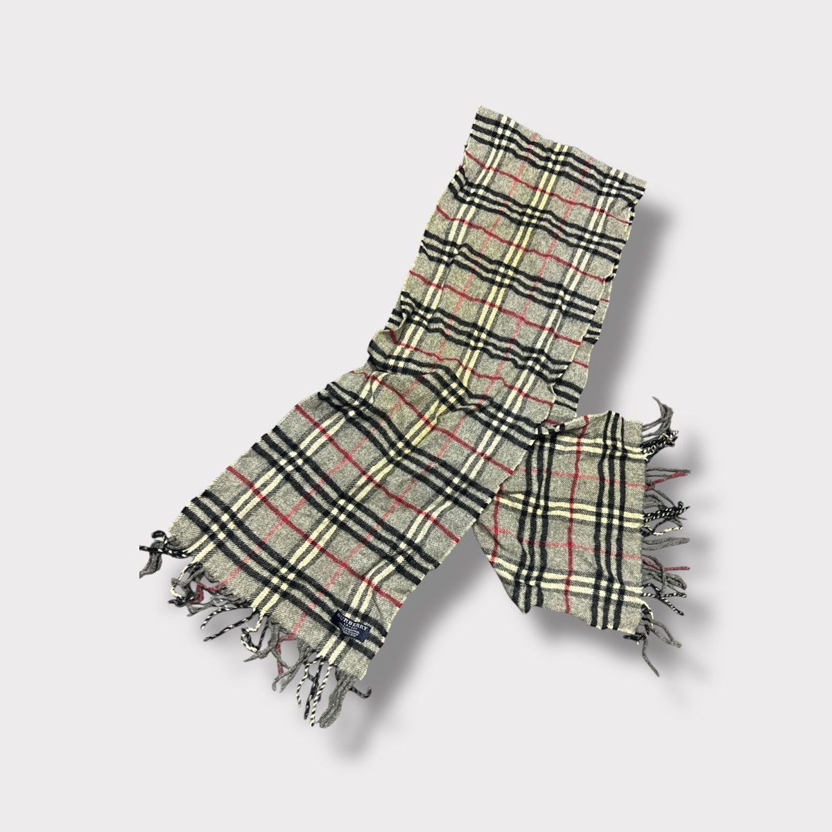 Burberry Vintage Burberry Lamb Wool Nova Check Mafla Size ONE SIZE - 1 Thumbnail