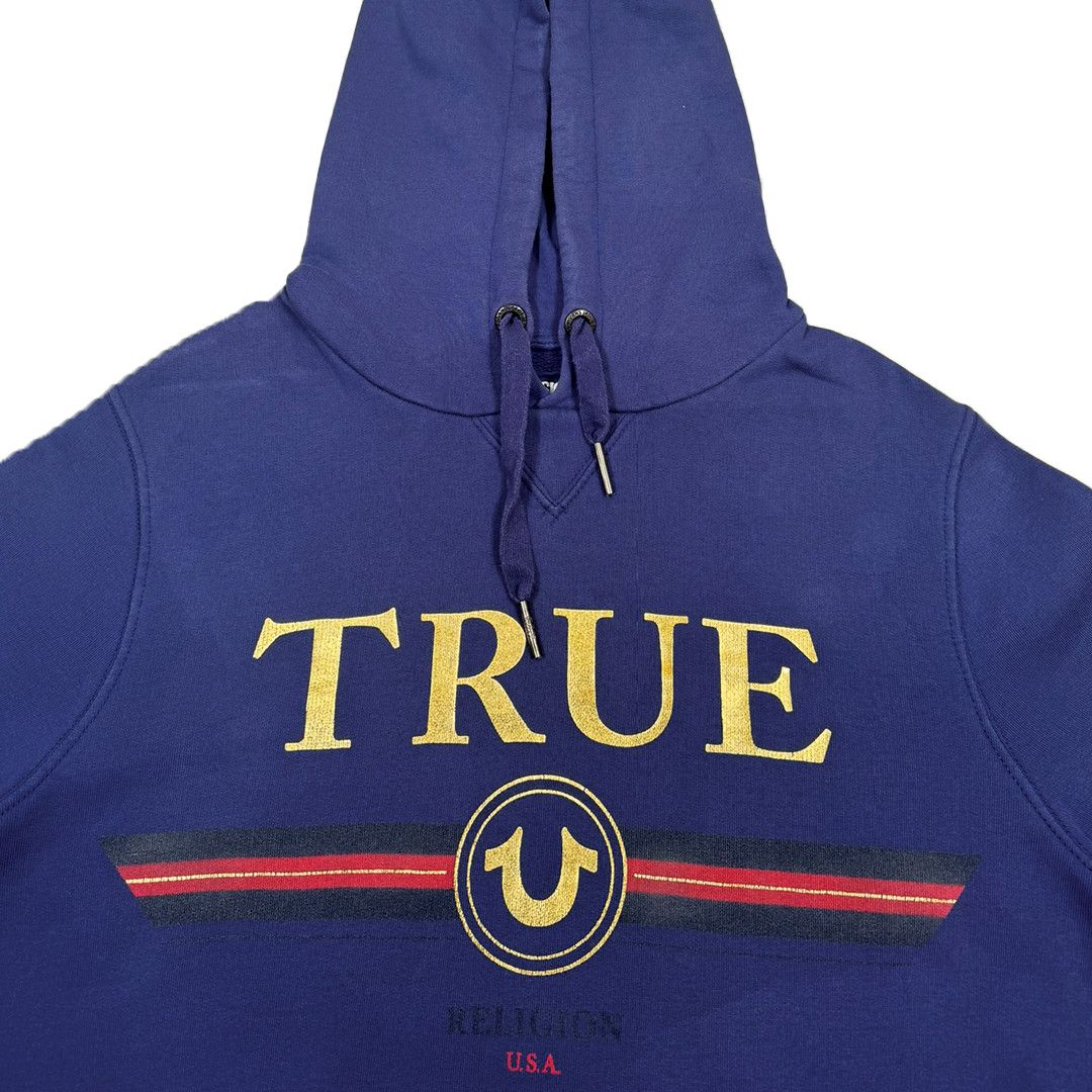 True Religion True Religion - 'TRUE' Spellout Graphic Hoodie - Blue - M Size US M / EU 48-50 / 2 - 3 Thumbnail