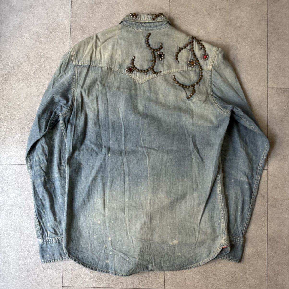 Kapital × Kapital Kountry Kapital Kountry Studed Denim Shirts Size US L / EU 52-54 / 3 - 2 Thumbnail