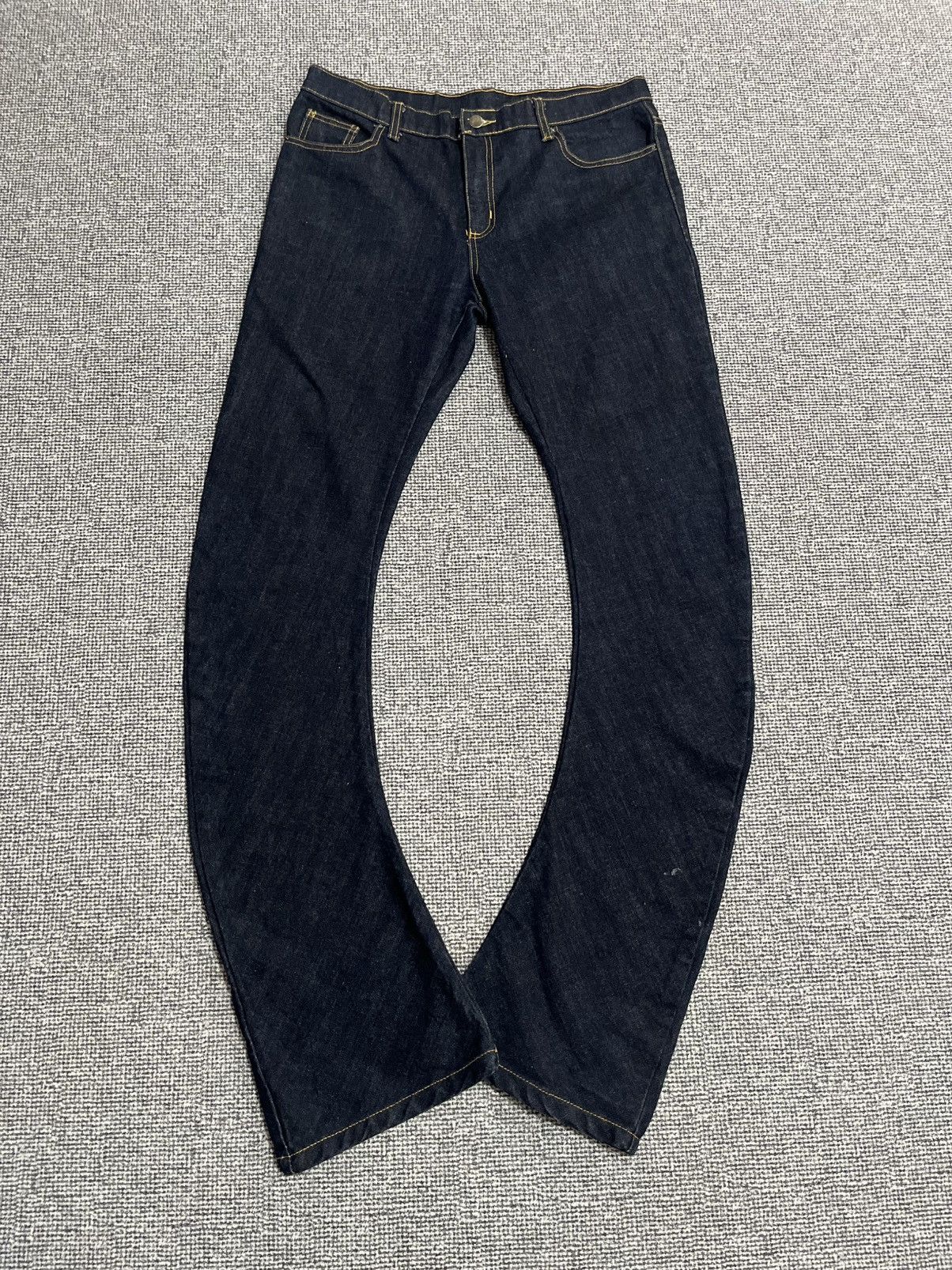 If Six Was Nine Vintage Diabrock Banana Flare jeans size 34 x 31 inches Size US 34 / EU 50 - 2 Thumbnail