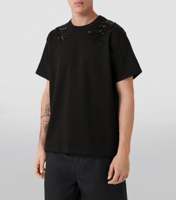 Burberry o1w1db10824 Oak Leaf Crest T-Shirt in Black Size US XL / EU 56 / 4 - 4 Thumbnail