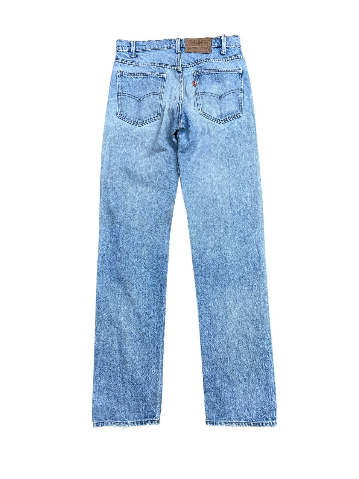 Levi's Vtg 70s Levi’s 505 Orange Tab - Talon Zip - Light Wash Denim Size US 31 - 2 Thumbnail