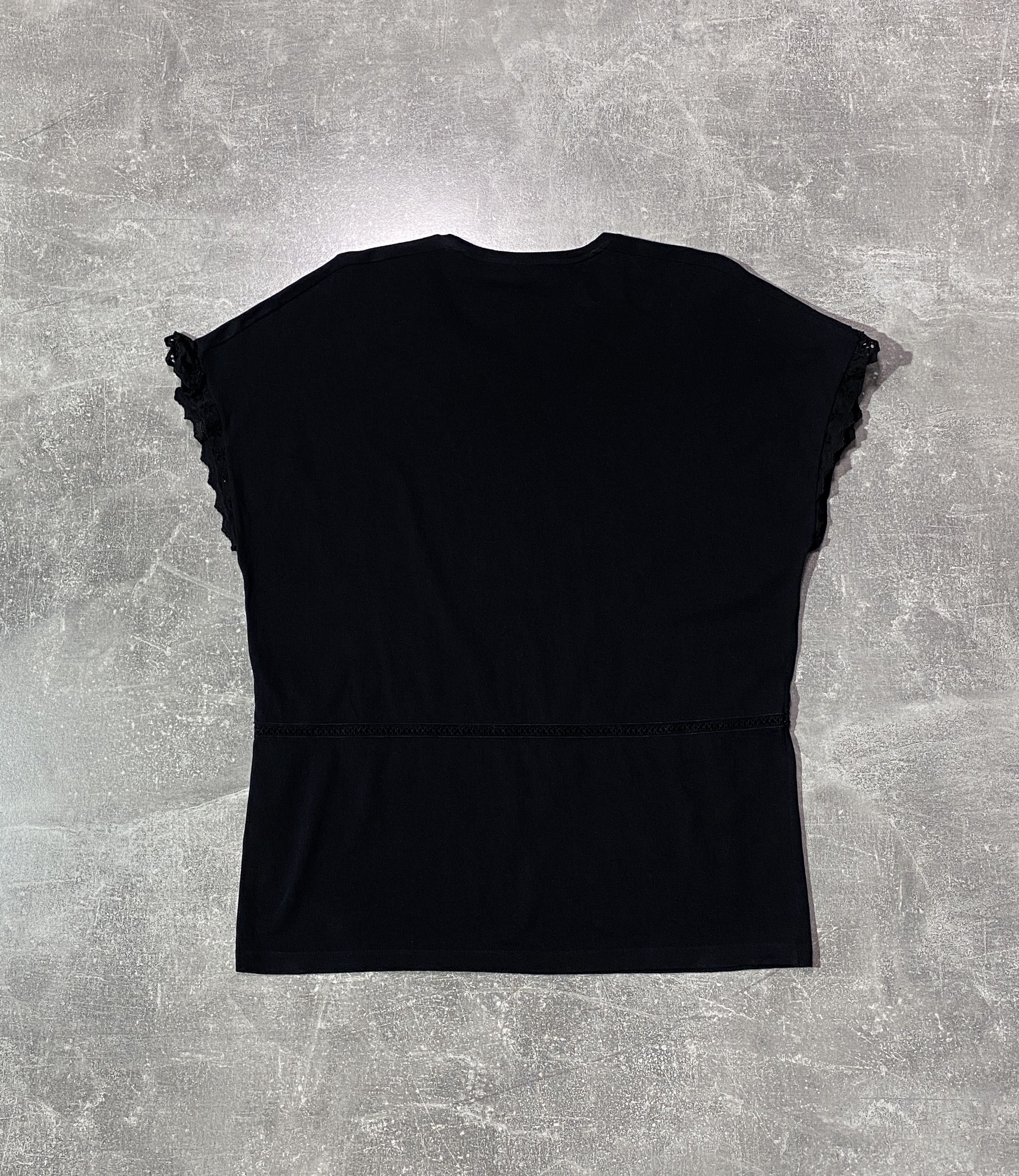 Saint Laurent Paris Saint Laurent Paris Lace Black T-Shirt Size S / US 4 / IT 40 - 3 Thumbnail