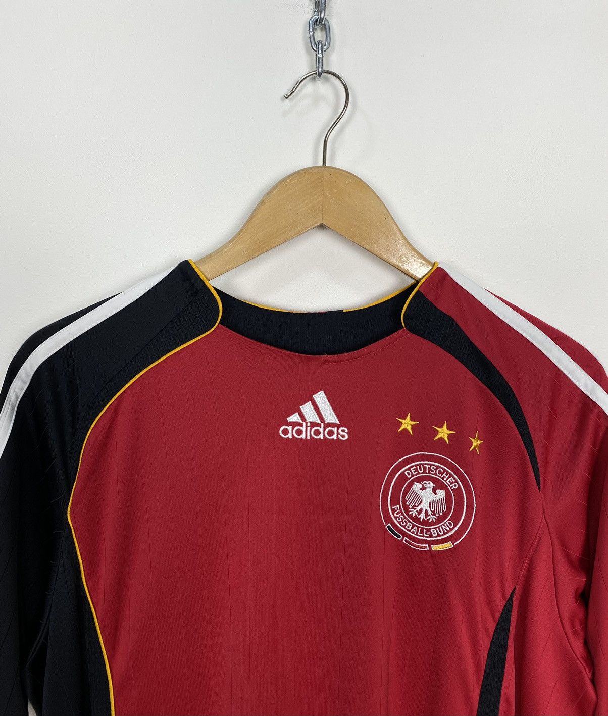 Vintage ADIDAS GERMANY FORMOTION MATCH WC 2006 Schweinsteiger Jersey Size US XL / EU 56 / 4 - 3 Thumbnail