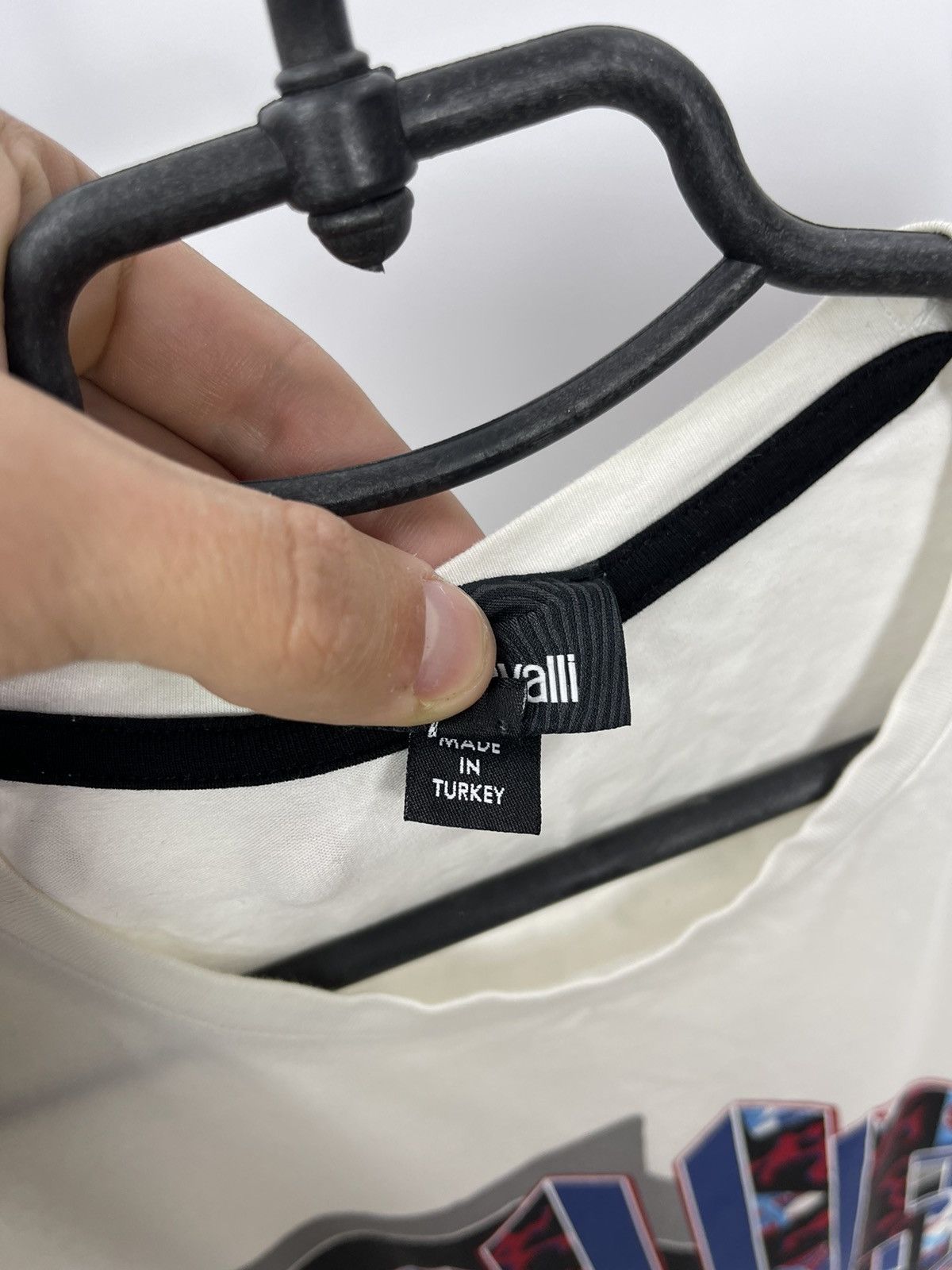 Just Cavalli Just Cavalli T-Shirt Size M JUST Big Logo White Size US M / EU 48-50 / 2 - 5 Thumbnail