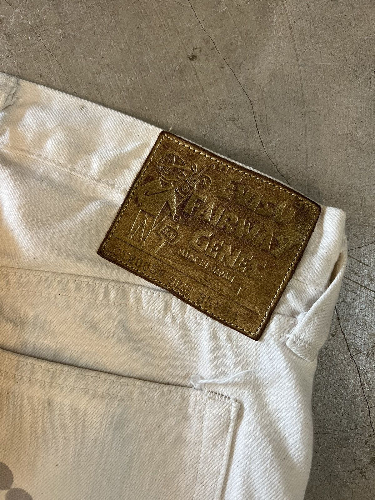 Evisu × Vintage Vintage Evisu Fairway Genes White-Denim Size US 36 / EU 52 - 3 Thumbnail