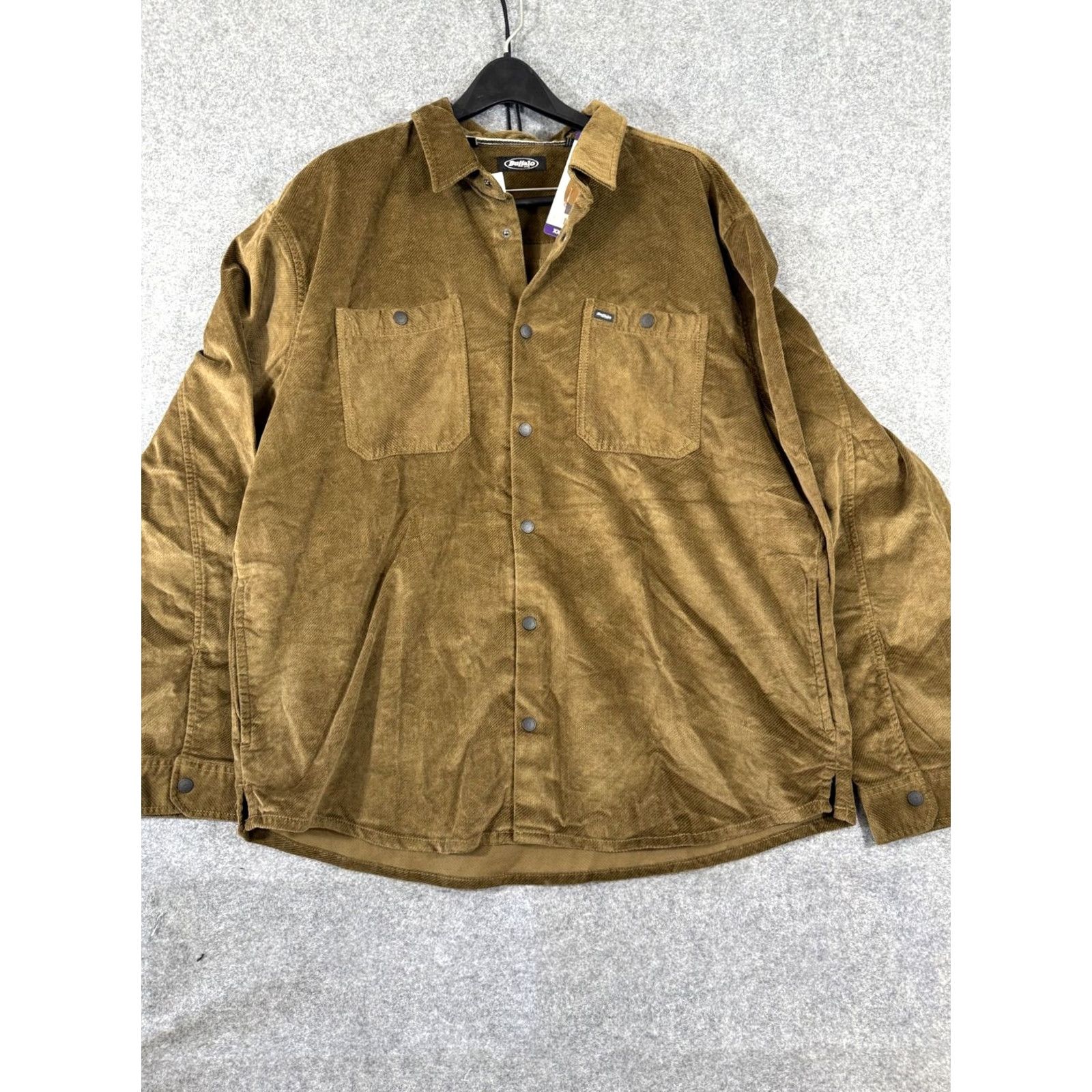 Vintage Buffalo Shirt Jacket Mens 2XL Brown Corduroy Snap Front Pockets Stretch NWT Size US XXL / EU 58 / 5 - 3 Thumbnail