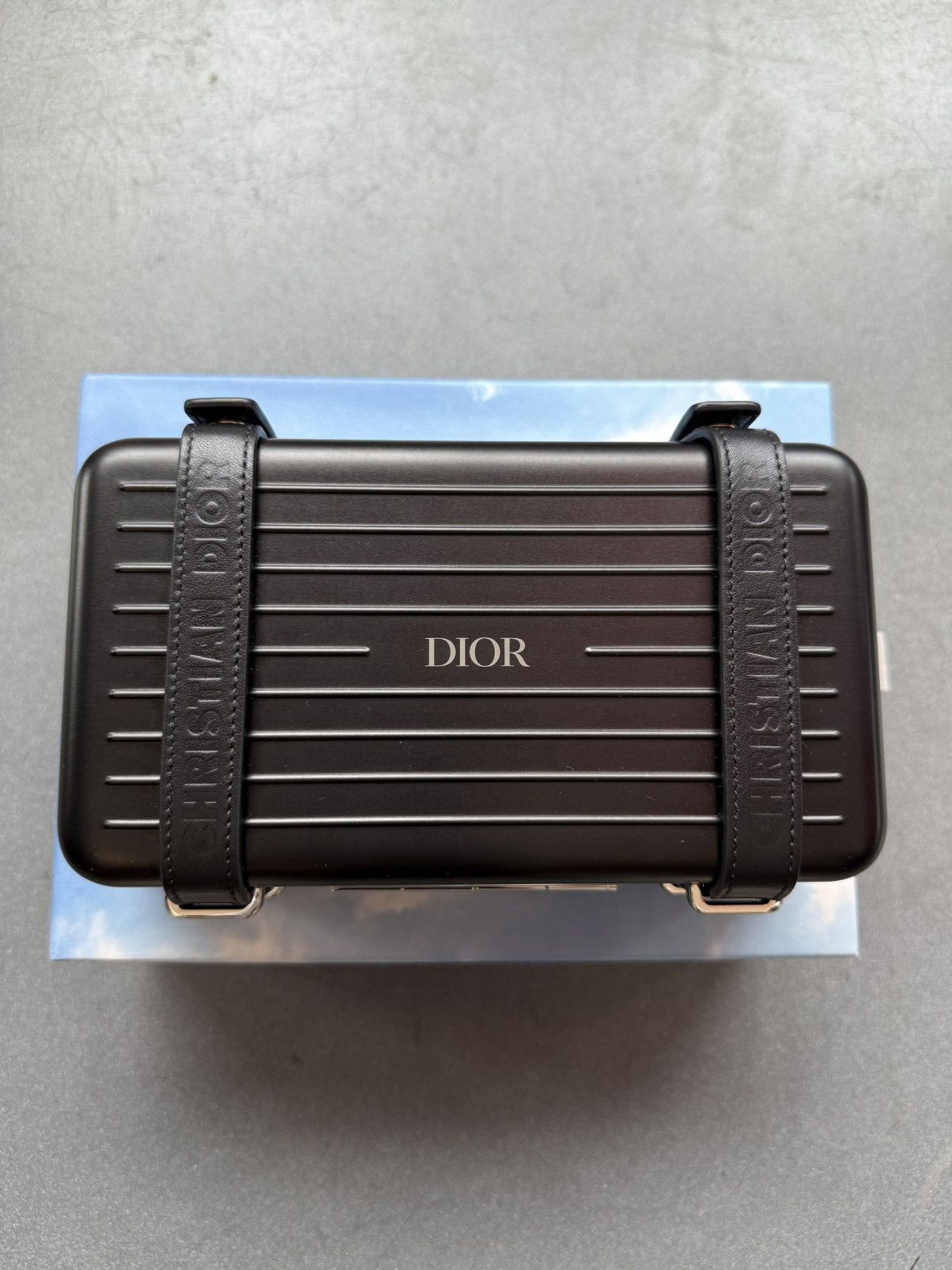 Rimowa Dior RIMOWA Personal Clutch On Strap Aluminum Black Size ONE SIZE - 2 Thumbnail