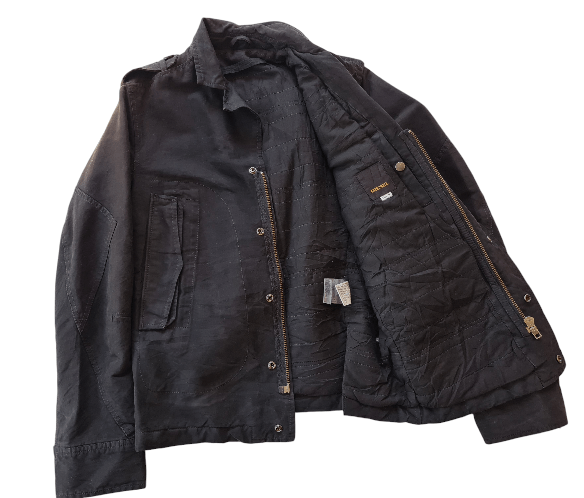 Diesel ✅️Vintage Diesel Black Jacket Size US M / EU 48-50 / 2 - 2 Thumbnail