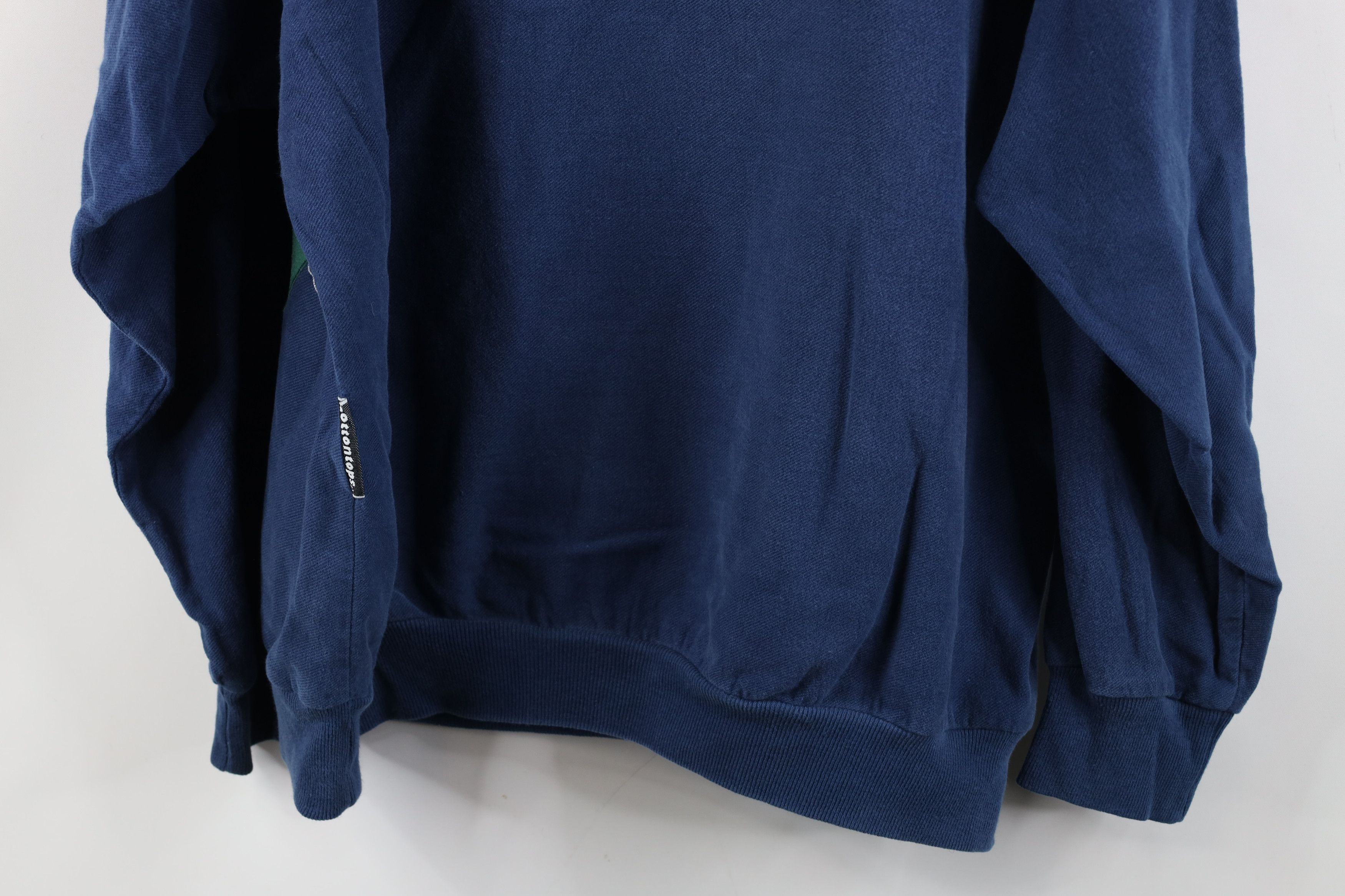 Vintage Vintage 80s Baggy Argyle French Terry Sweatshirt Blue USA Size L / US 10 / IT 46 - 15 Thumbnail