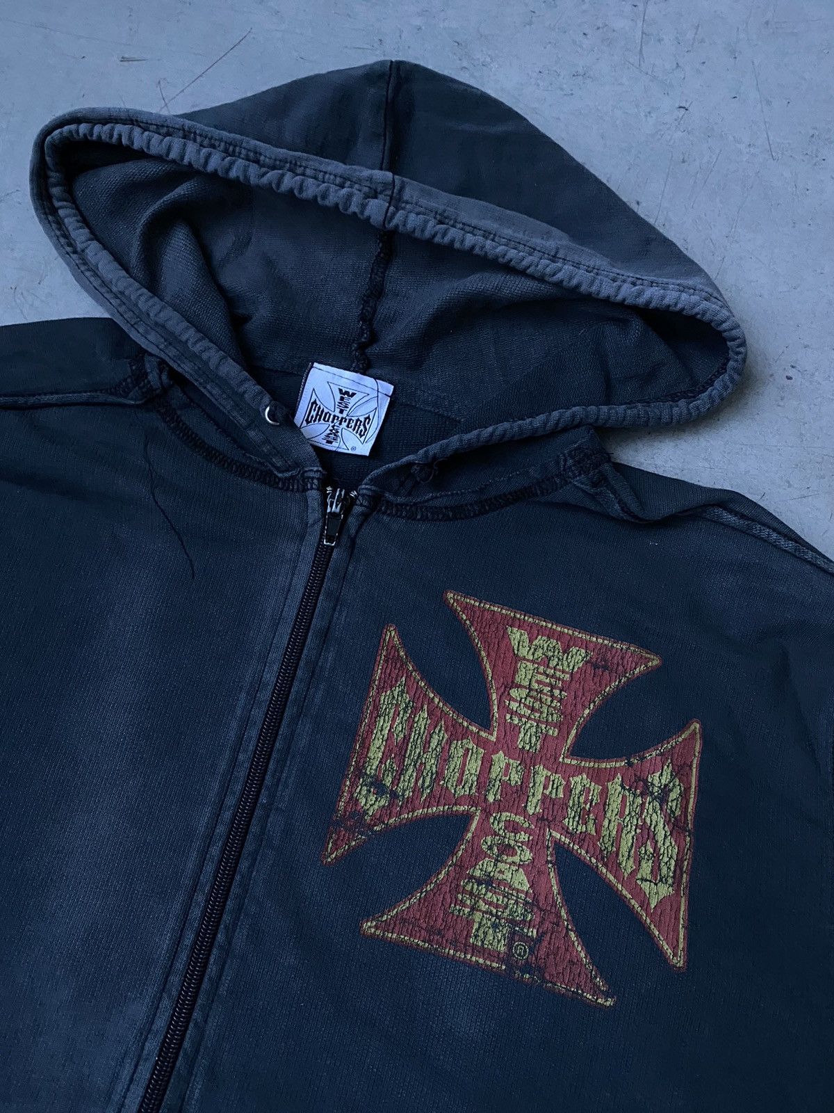 West Coast Choppers West Coast Choppers Zip Up Hoodie Faded Black Sexy,Porno Size US M / EU 48-50 / 2 - 2 Thumbnail