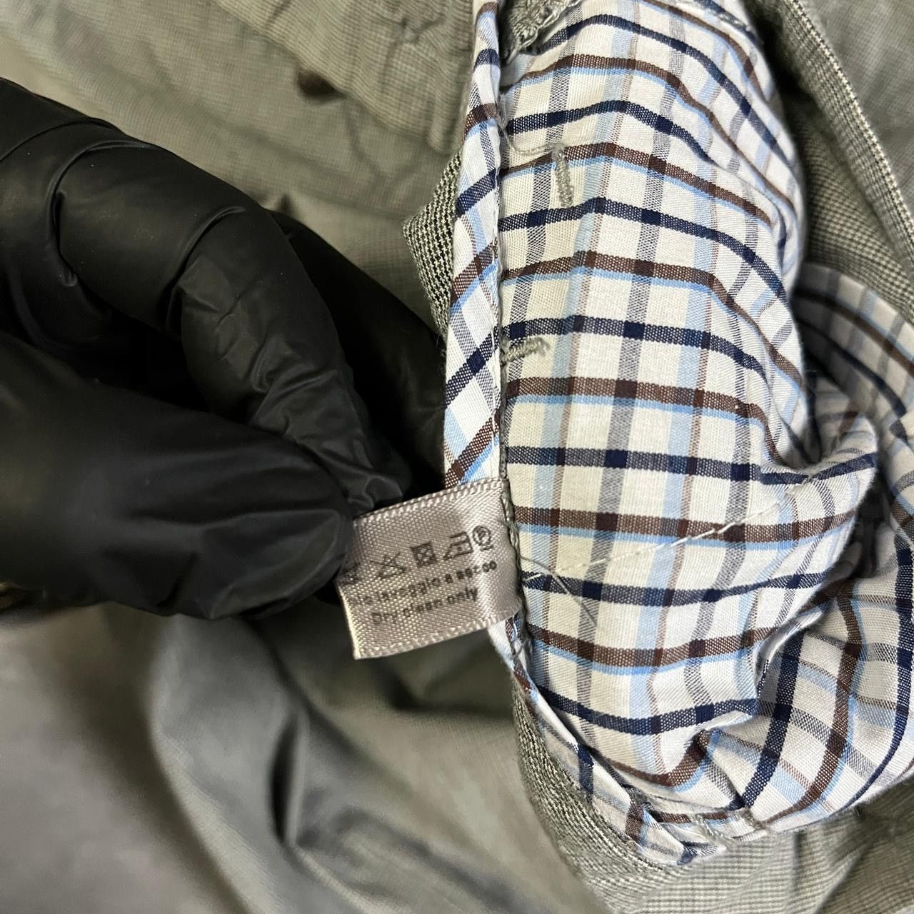 Bottega Veneta 2000s Bottega Veneta Pattern Pleated Wool Blend Trousers Size US 30 / EU 46 - 9 Thumbnail
