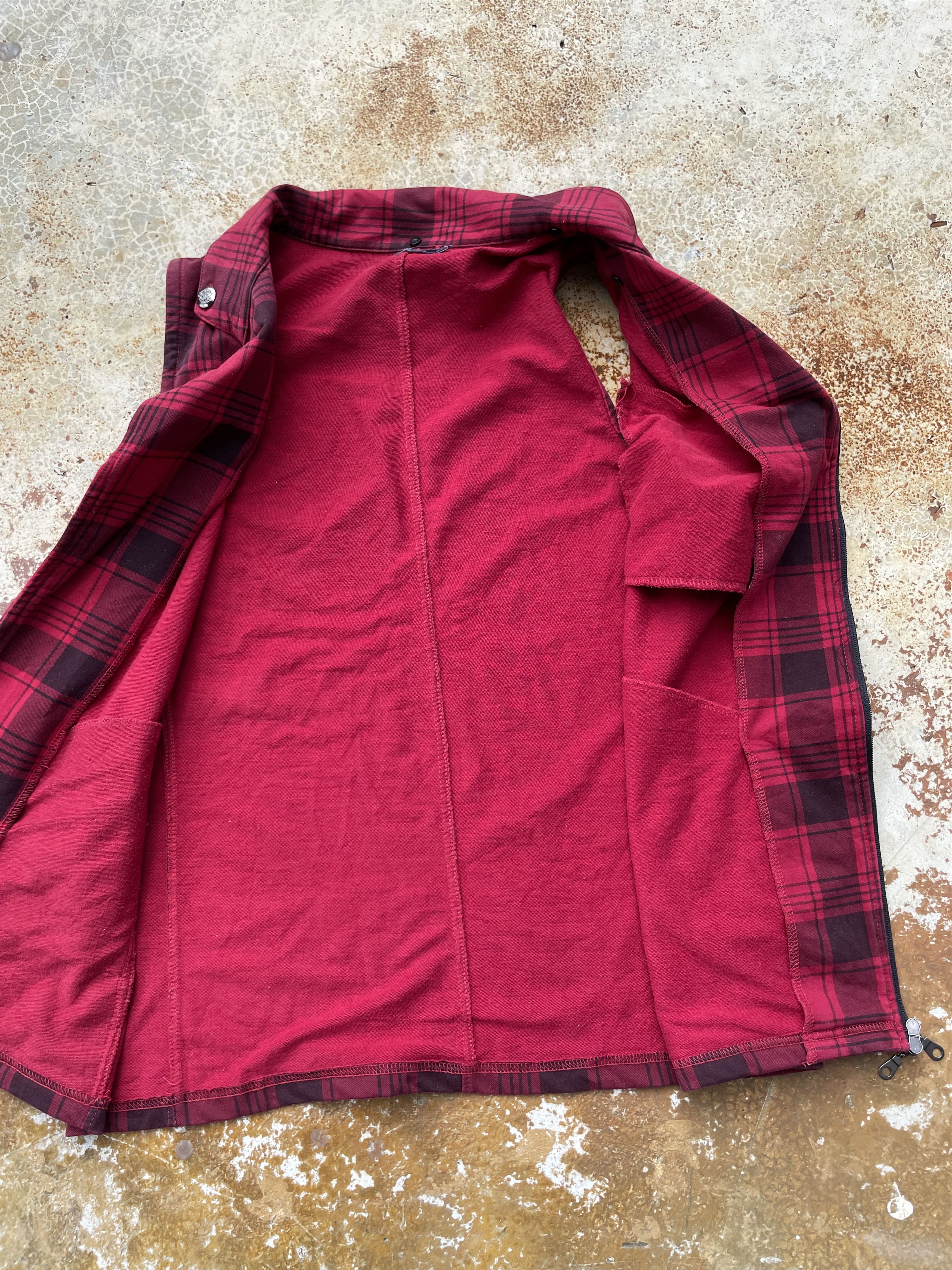 If Six Was Nine Repezeen Plaid Asymmetrical Sleeveless Jacket / Vest Size US L / EU 52-54 / 3 - 5 Thumbnail
