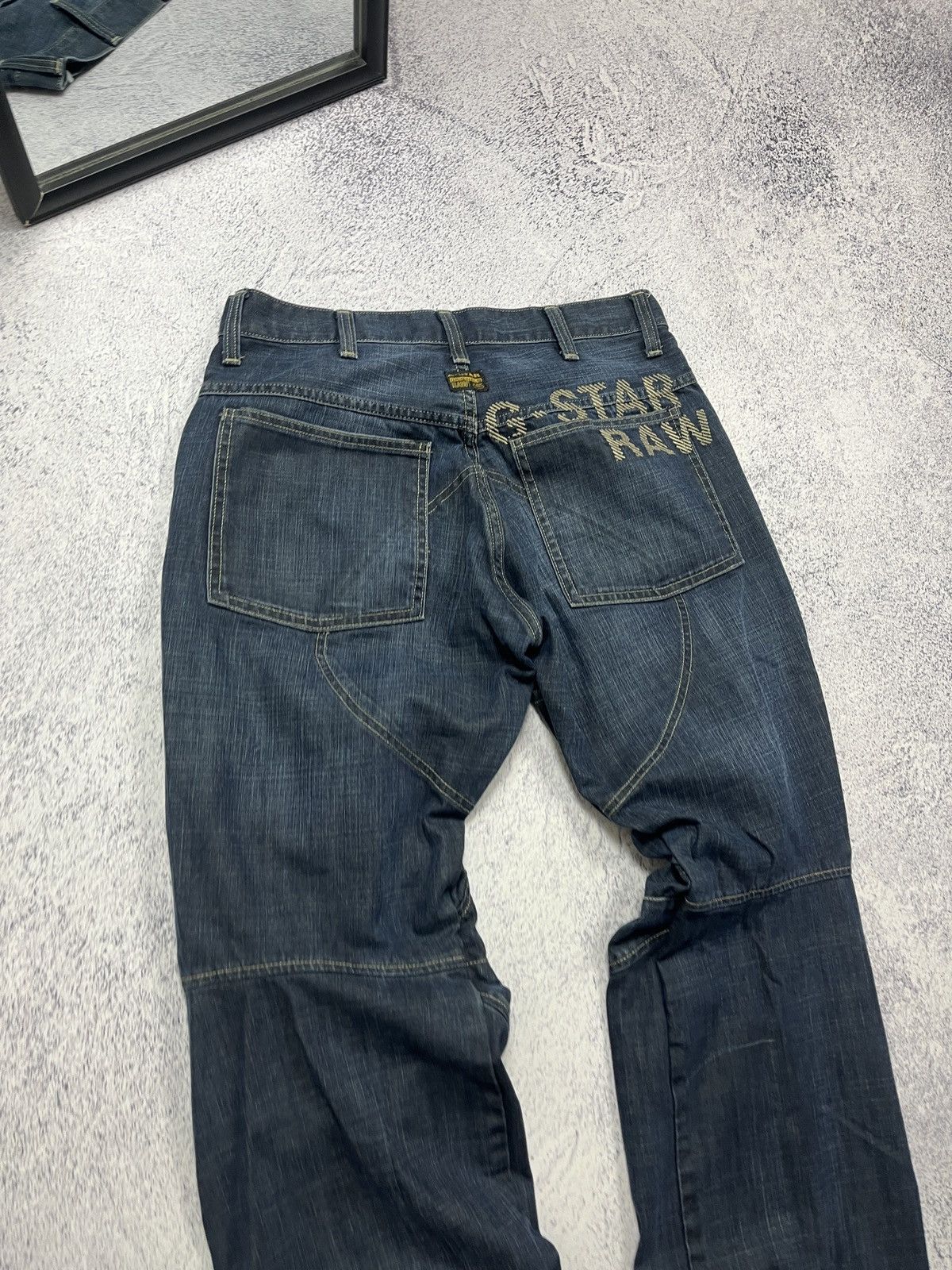 G-Star G-STAR Raw Big Logo Denim Pants Jeans Streetwear Hype 34x32 Size US 32 / EU 48 - 6 Thumbnail