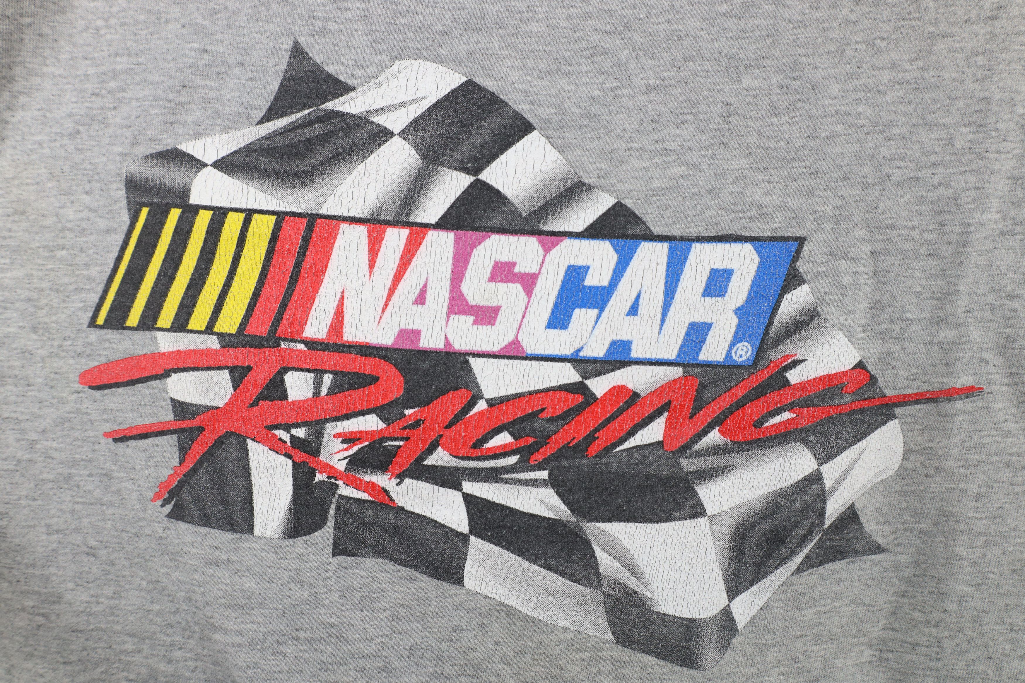 Vintage Vintage 90s Y2K NASCAR Racing Spell Out T-Shirt Gray Size US M / EU 48-50 / 2 - 5 Thumbnail