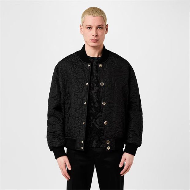 Versace o1g2r1mq0824 Bomber Jackets in Black Size US XL / EU 56 / 4 - 3 Thumbnail