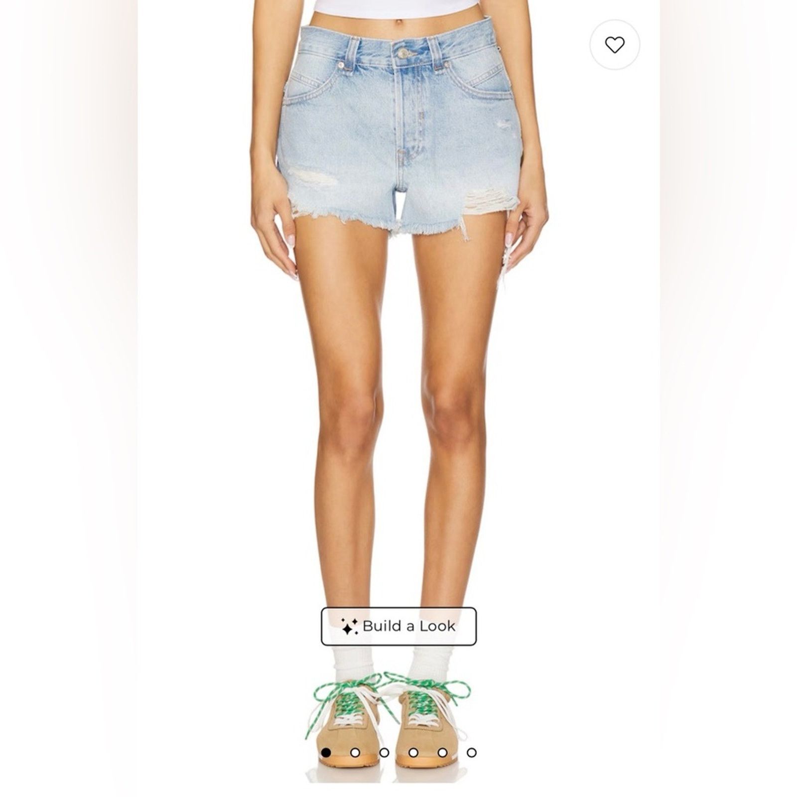 Other New We The Free Faded Blue Jean Shorts size 25 Size 25" / US 0 / IT 36 - 1 Thumbnail