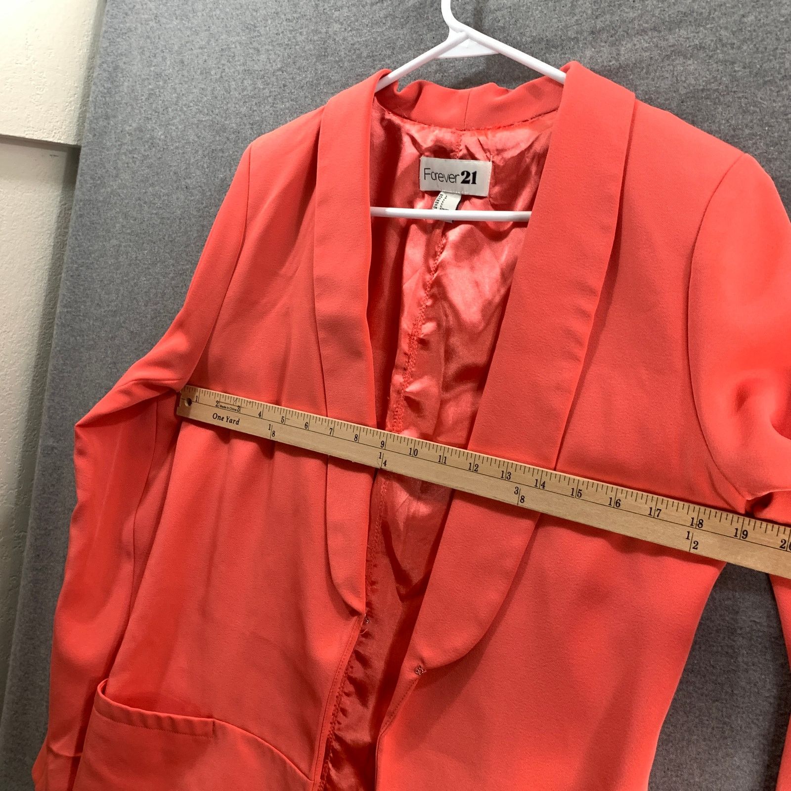 Forever 21 FOREVER 21 Suits Womens Size Large Orange Formal Top Blazer Size L / US 10 / IT 46 - 6 Thumbnail