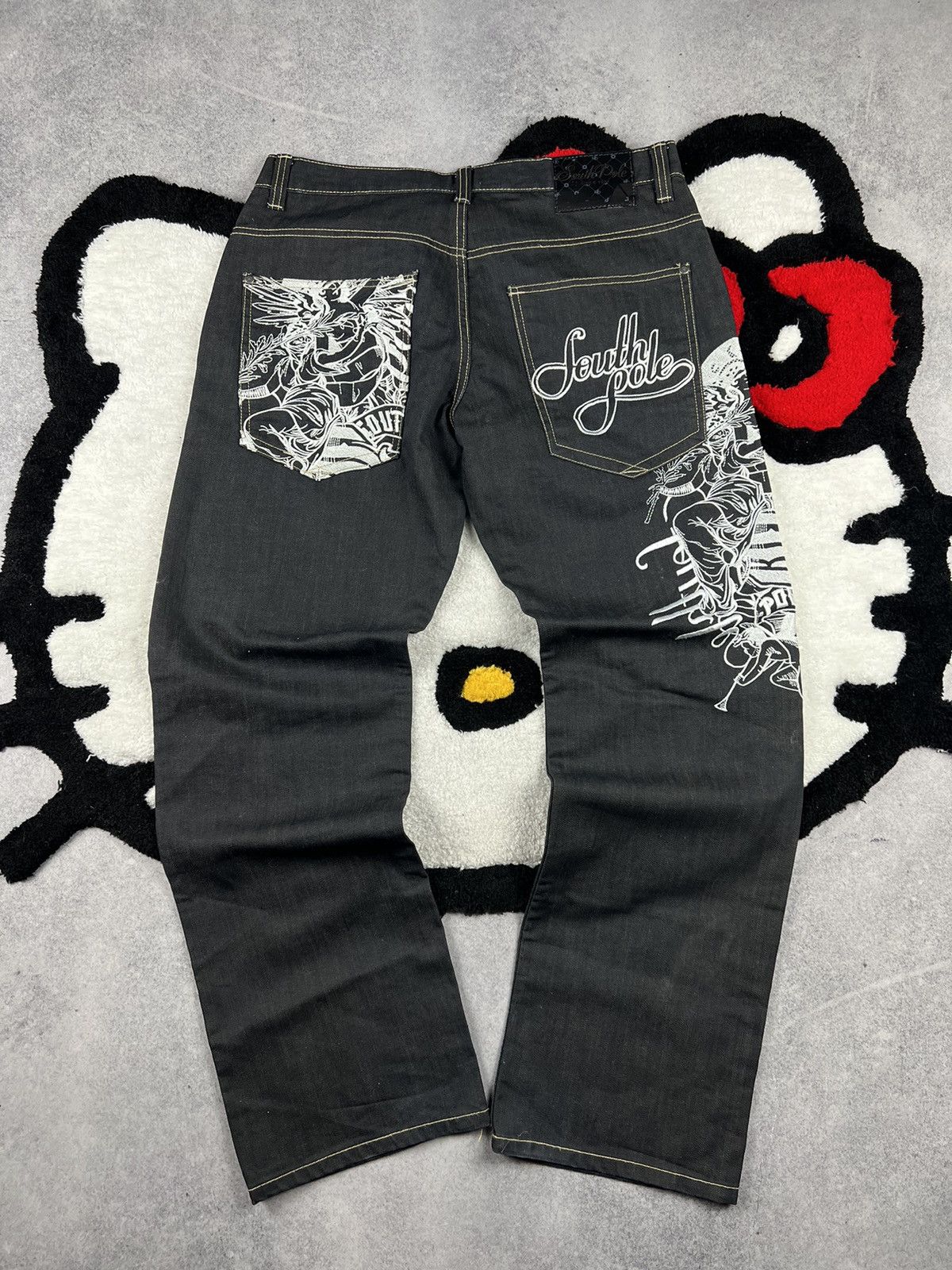 Southpole Vintage SouthPole Baggy Rap Embroidery Logo Y2K Jeans Size US 36 / EU 52 - 1 Thumbnail
