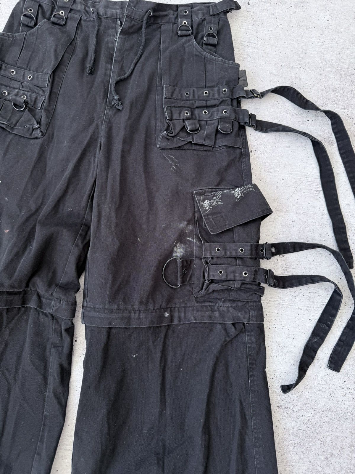 Other Vintage Y2K Cyber Goth Bondage Cargo Pants Multi Pocket Size US 33 - 11 Thumbnail