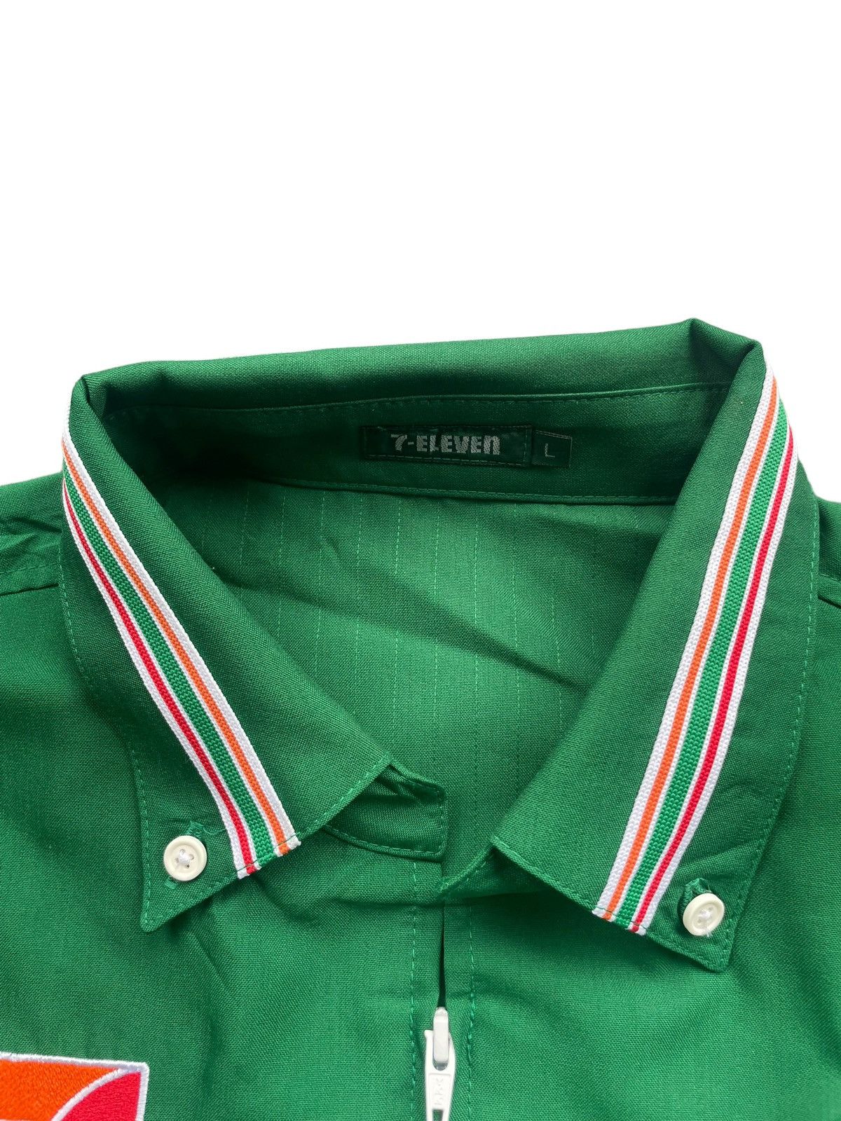 Japanese Brand 7 Eleven Short Sleave Work Shirt Size US L / EU 52-54 / 3 - 9 Thumbnail