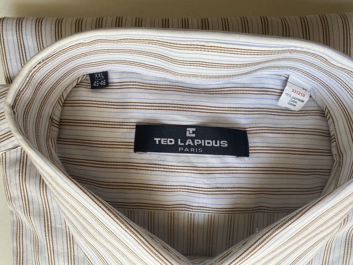 TED LAPIDUS Elegant classic Ted Lapidus Paris shortsleeve sommer shirt Size US XXL / EU 58 / 5 - 6 Thumbnail