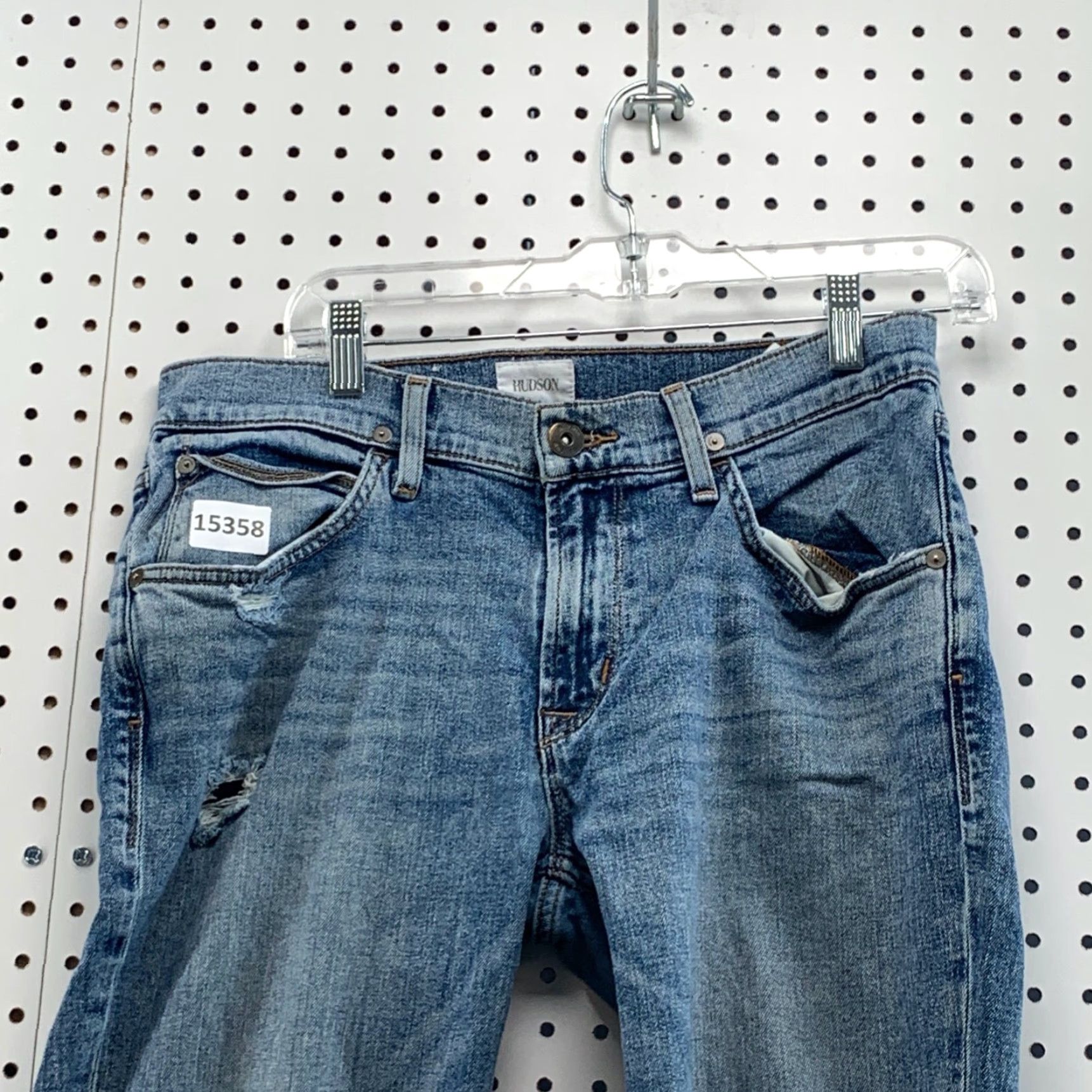 Hudson Hudson Jeans Blake Slim Straight Blue Pants 31 x 31 Mens Size US 31 - 3 Thumbnail