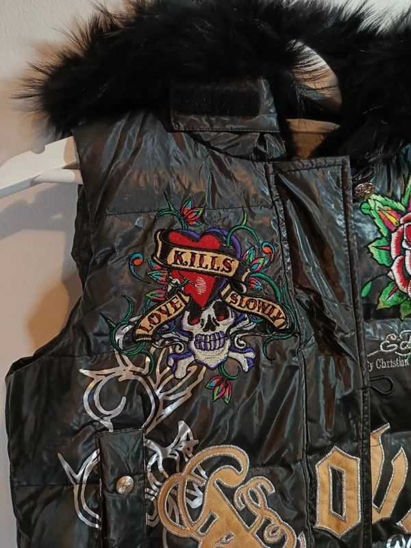 Ed Hardy Vintage 2000s Ed Hardy Snow Puffer Vest Down Jacket Size S / US 4 / IT 40 - 6 Thumbnail