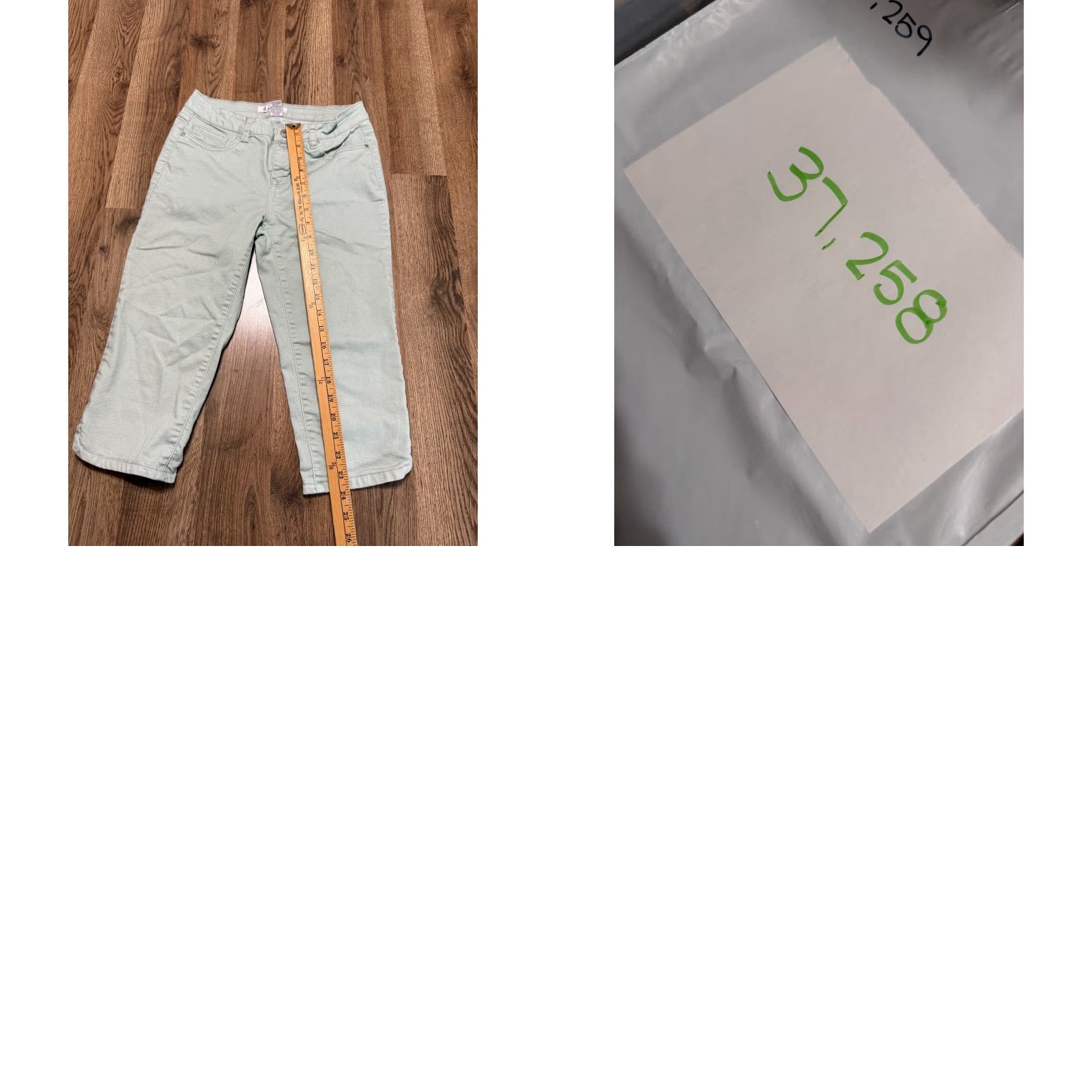Vintage d. Jeans Women's Size 4 Green Capri Jeans Light Wash Pockets 5-Pocket Design Inseam 16 Regular Denim Cotton Vintage No N/A Size 27" / US 4 / IT 40 - 8 Thumbnail